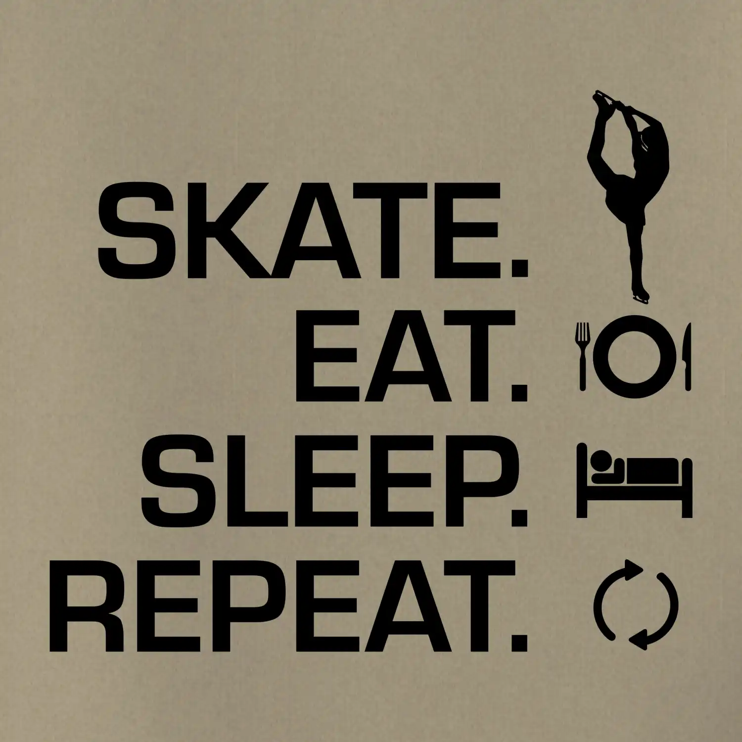 Eat sleep skate - lední bruslení