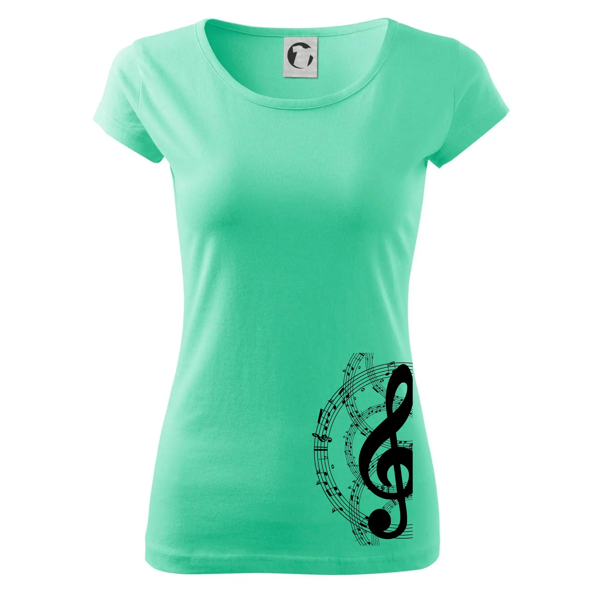 Houslový klíč a noty