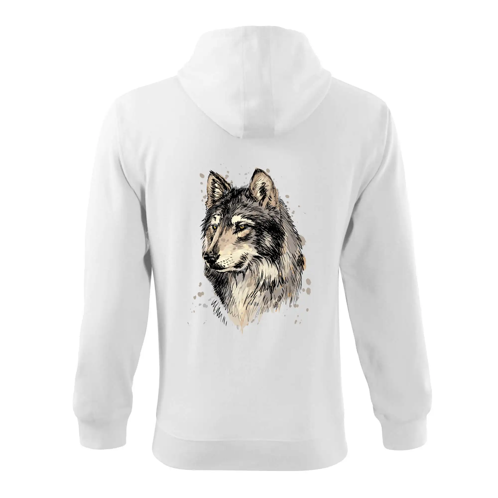 Hlava vlka kreslená