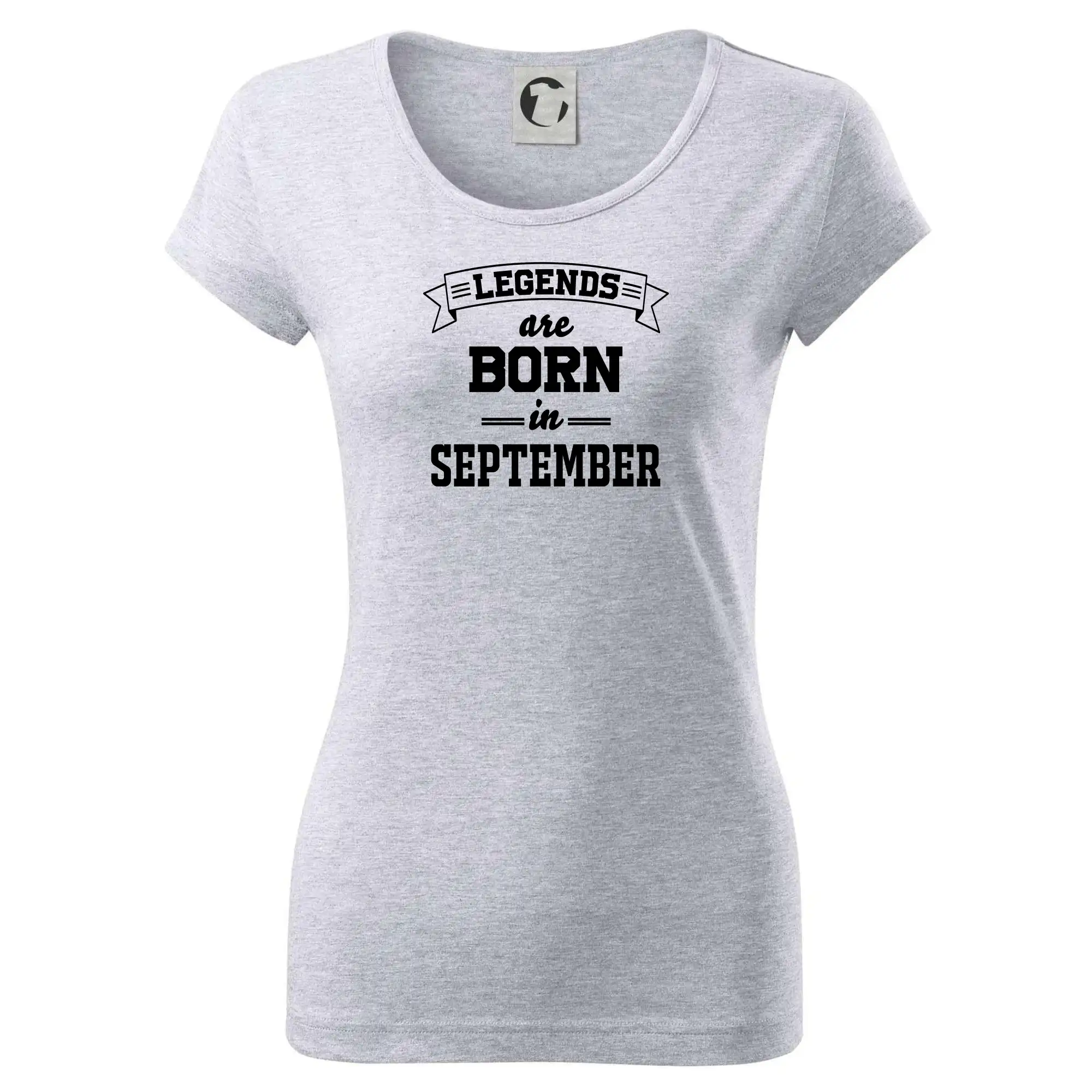 Tričká pre narodených v septembri - Legends are born in September - Dámske tričko Pure