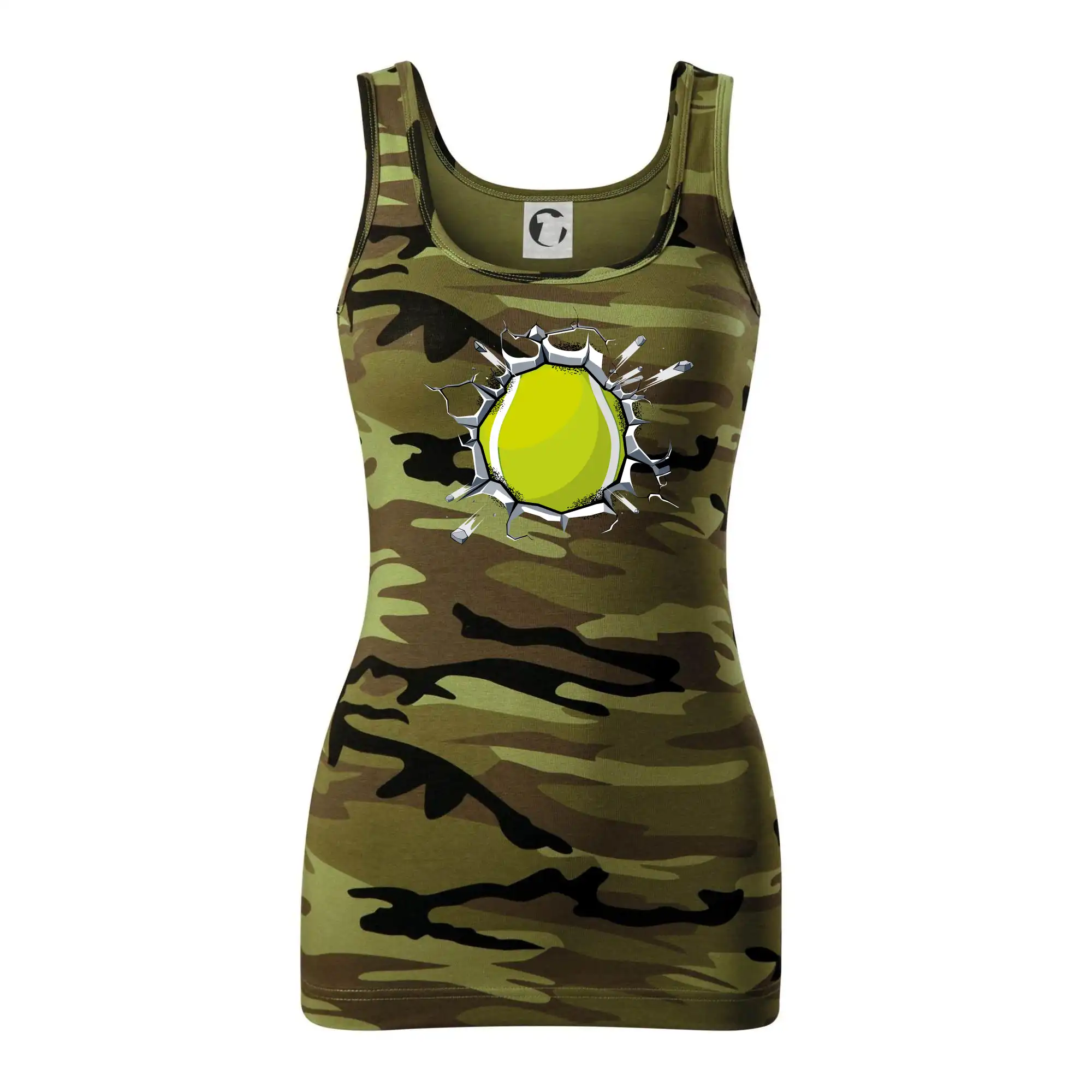 Tenisový míč v triku