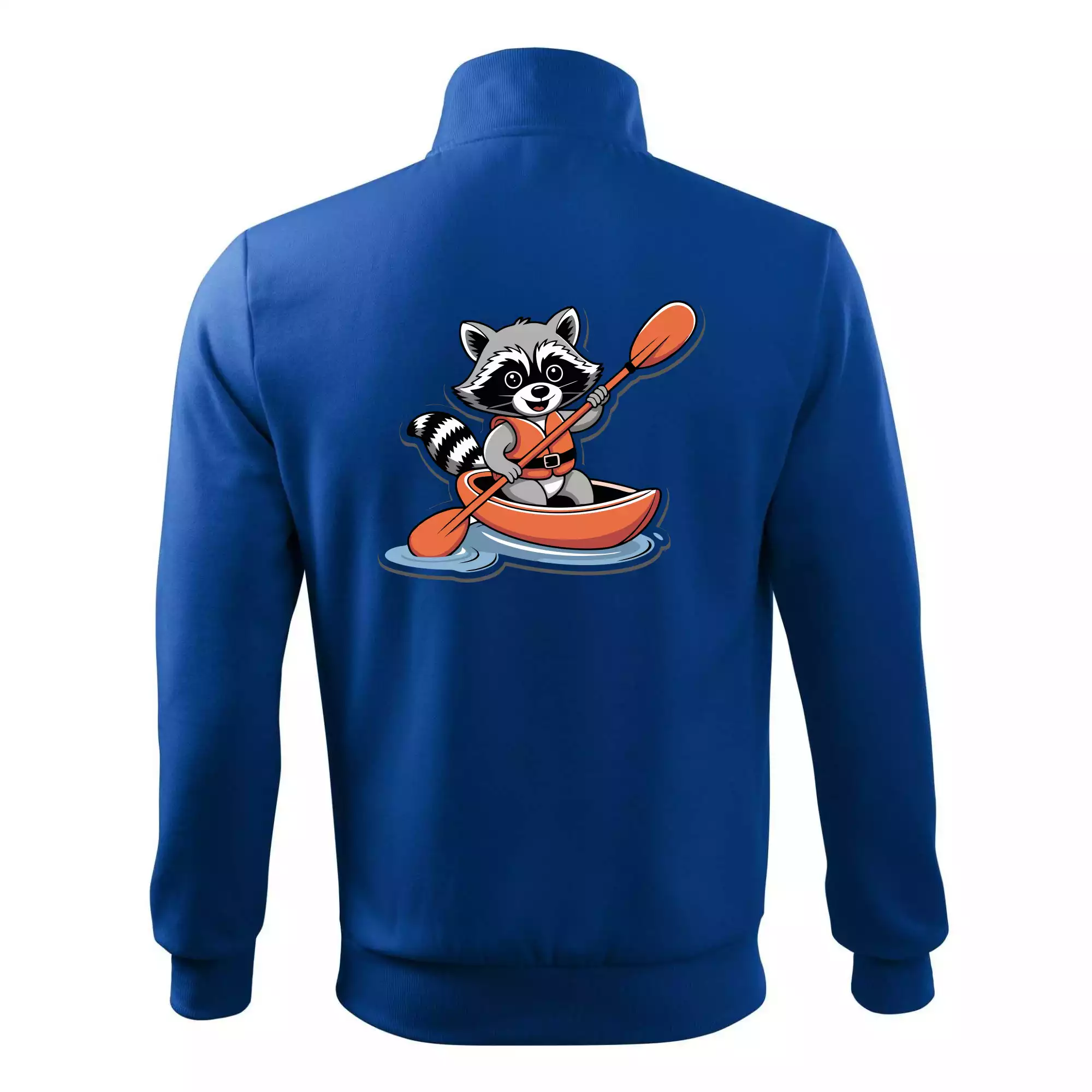 Mýval v kajaku kreslený