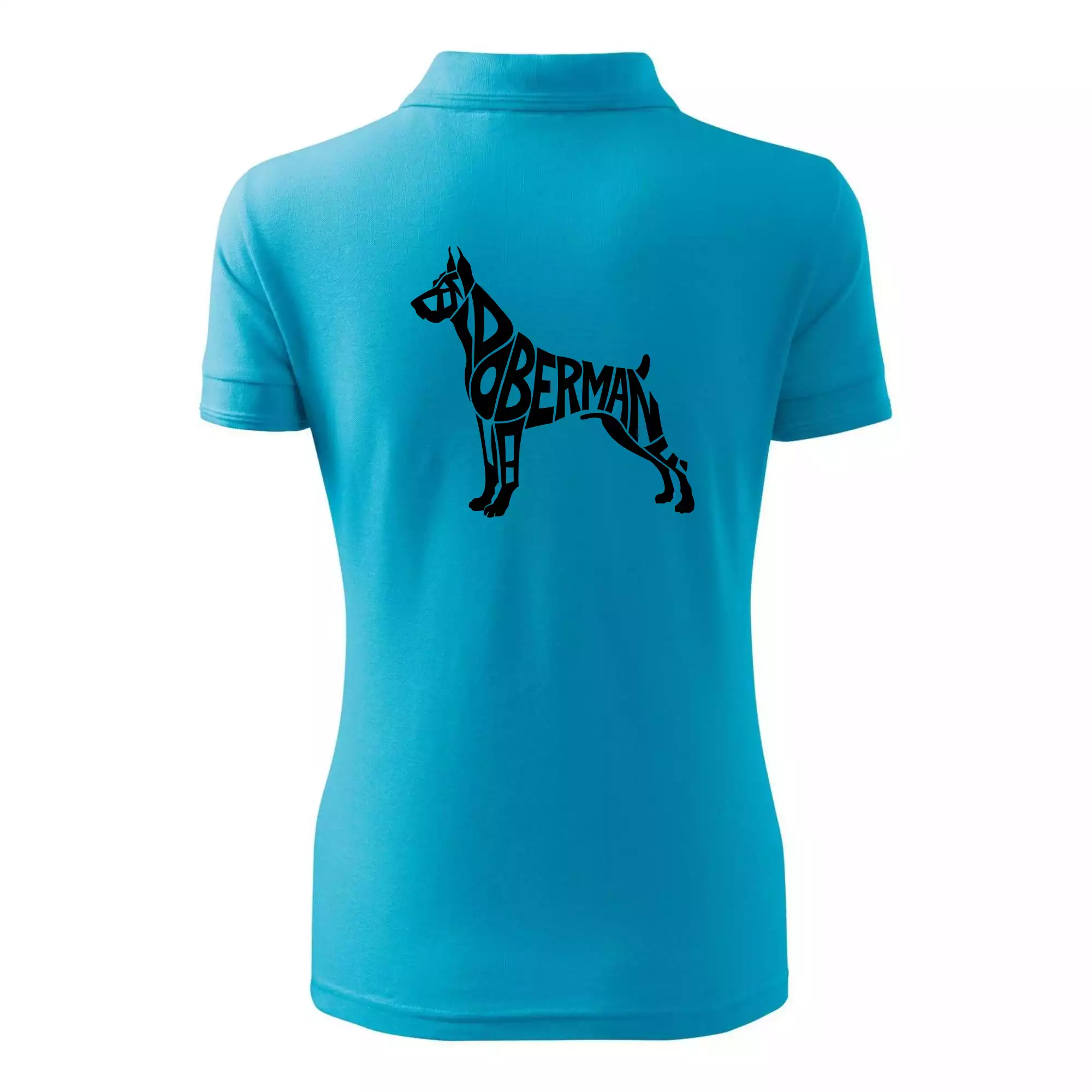 Doberman - nápis v tělě