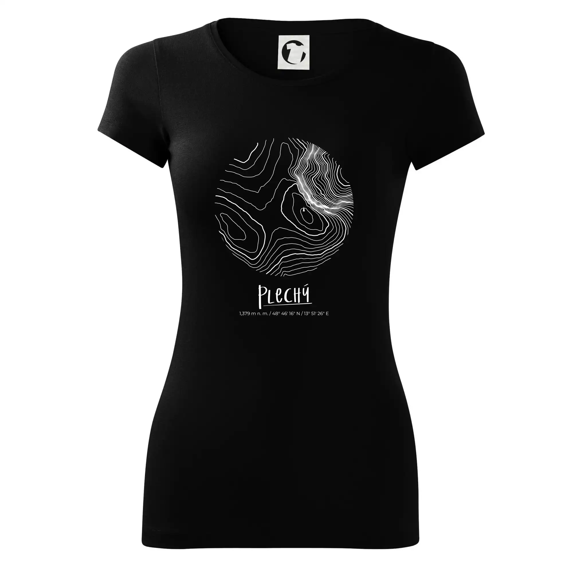 Plechý - vrstevnice v kruhu