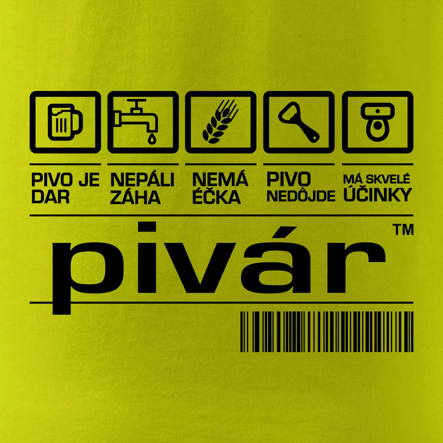 Čiarový kód - pivár
