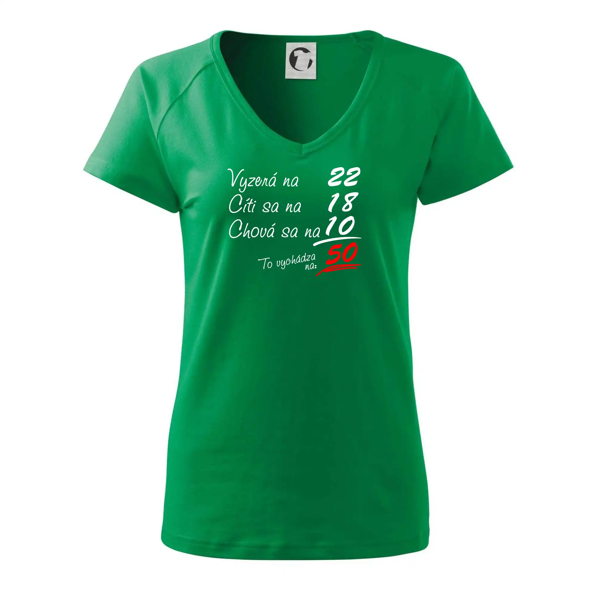 Trička k 50. narodeninám - Vyzerá, cíti sa, chová sa - 50 rokov - Tričko dámske Dream