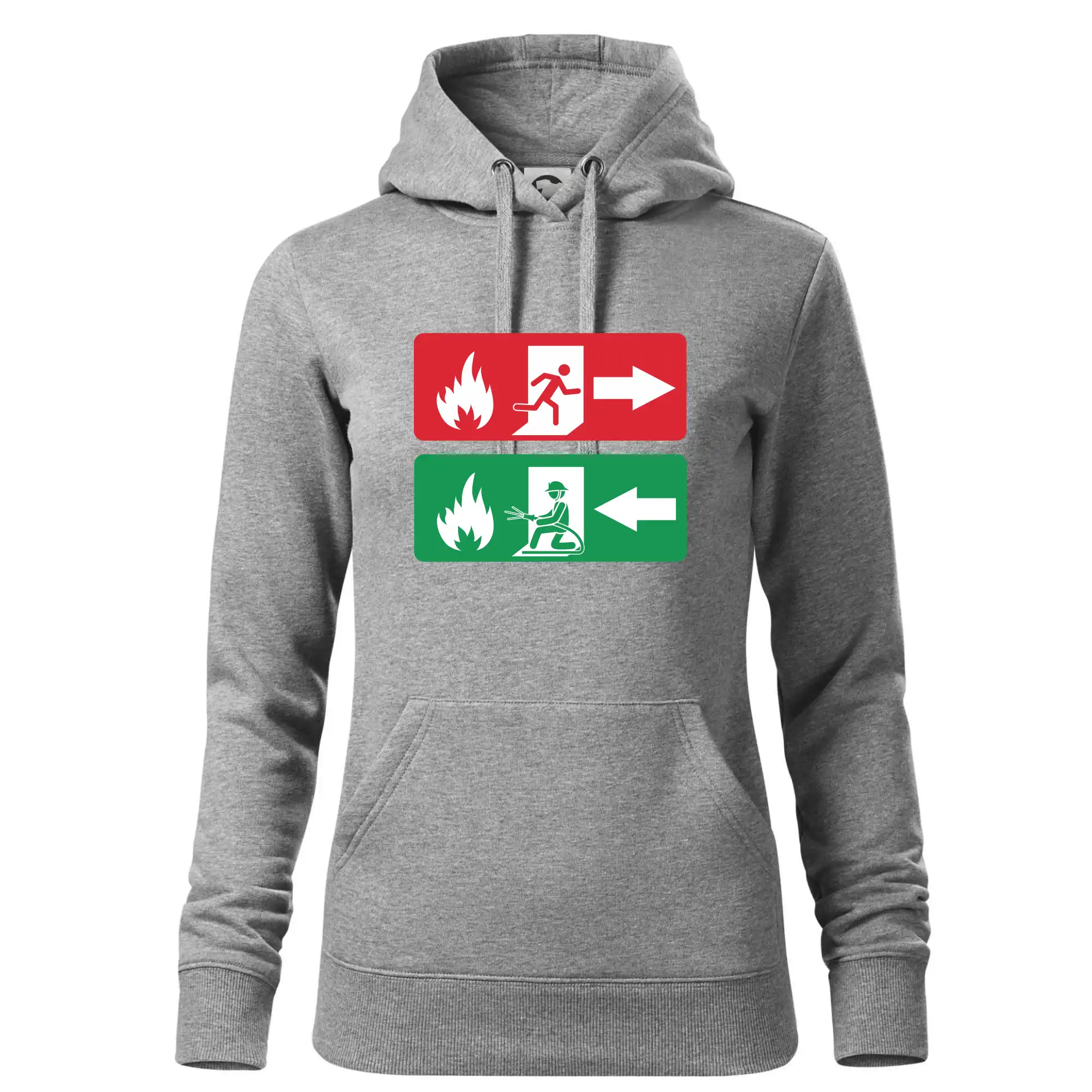 Lidé utíkají, hasiči přibíhají