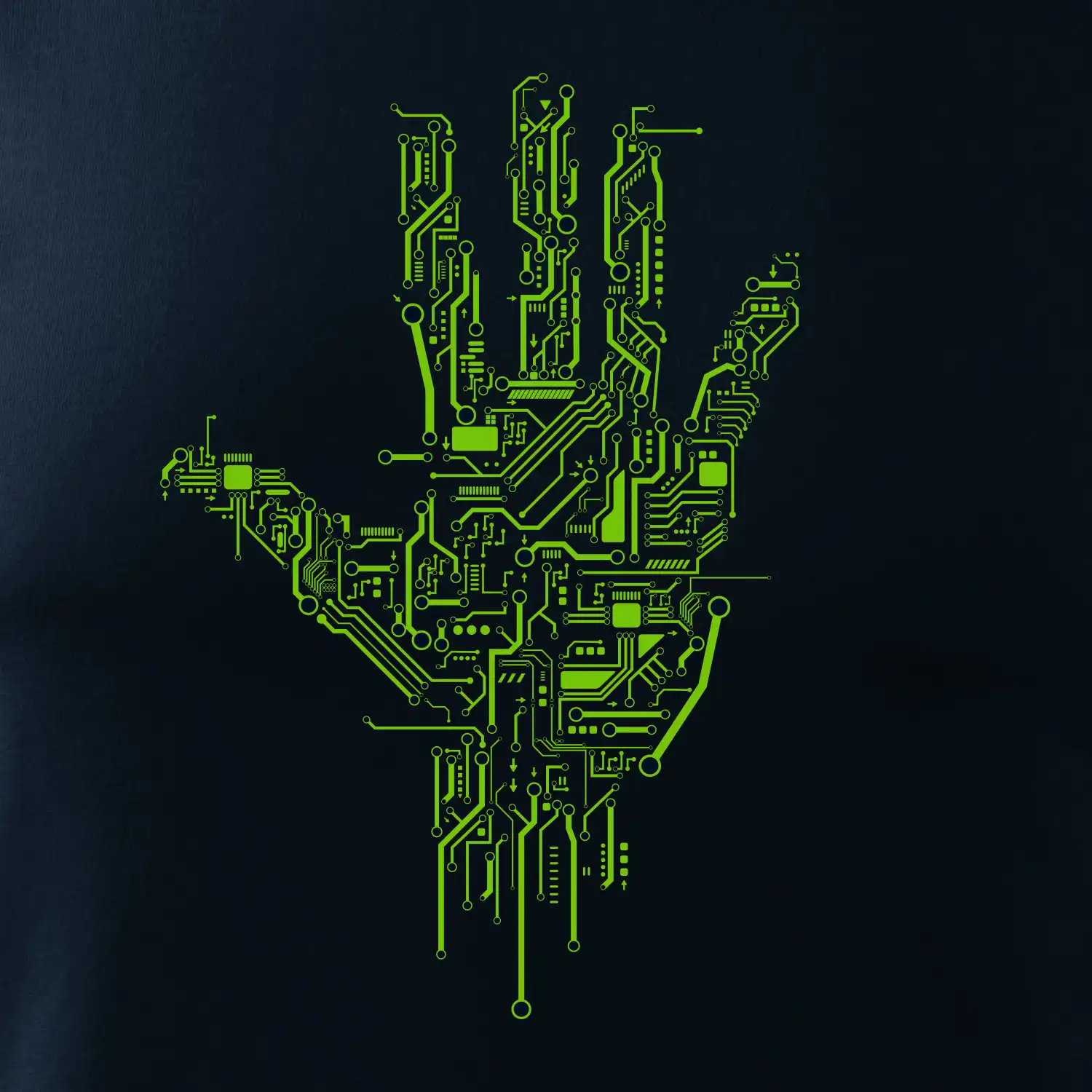 Tištěný spoj ruka