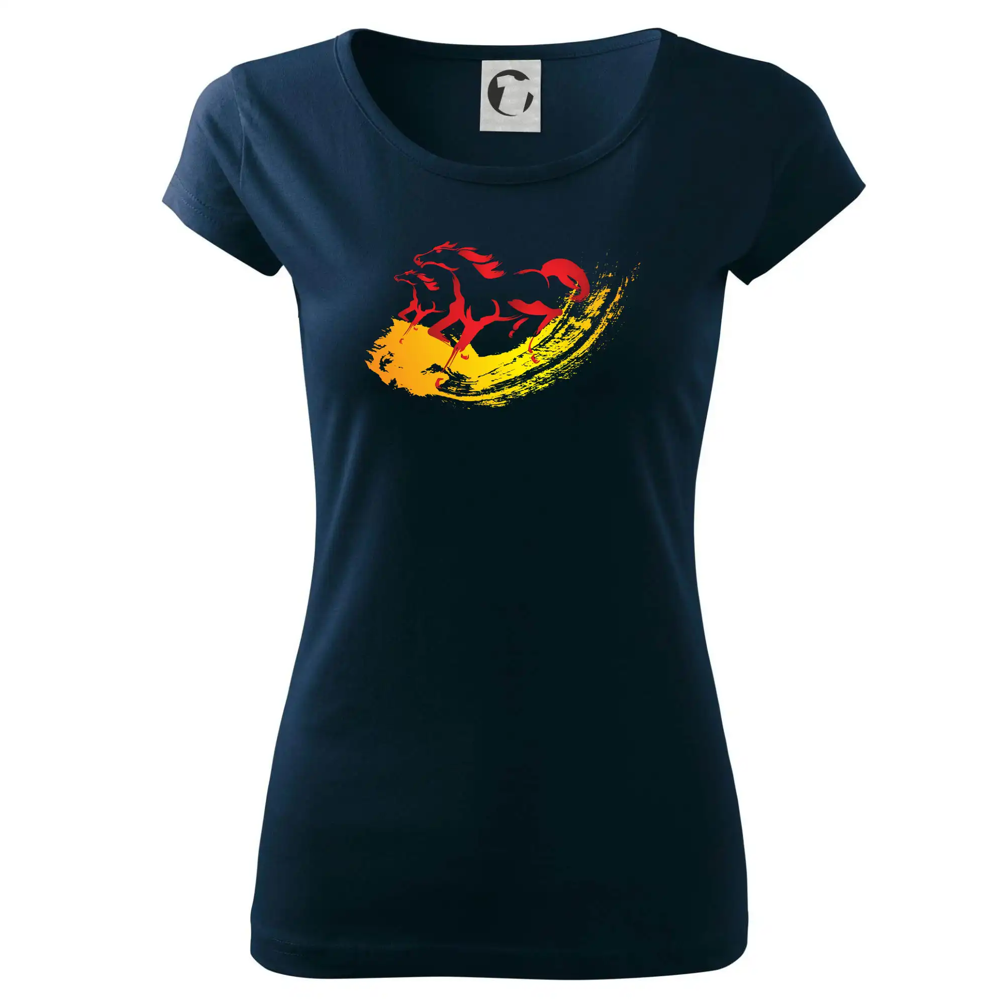 Dva běžící koně