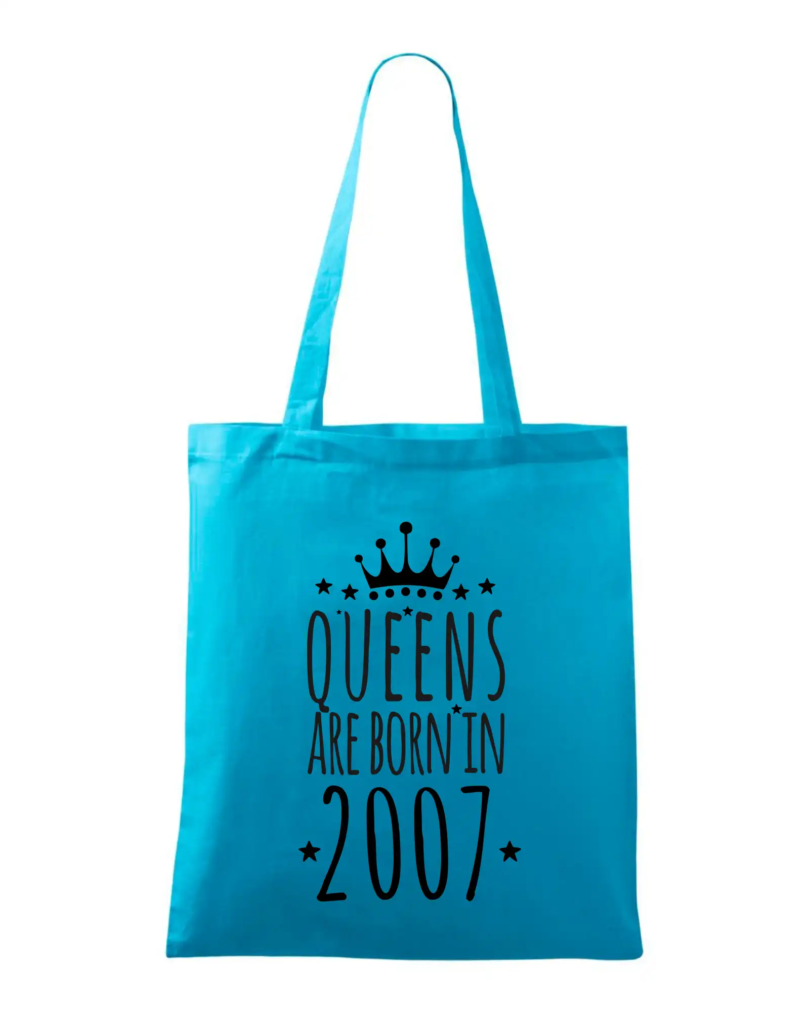 Trička s ročníkom 2007 - Queens are born in 2007 - Taška bavlnená