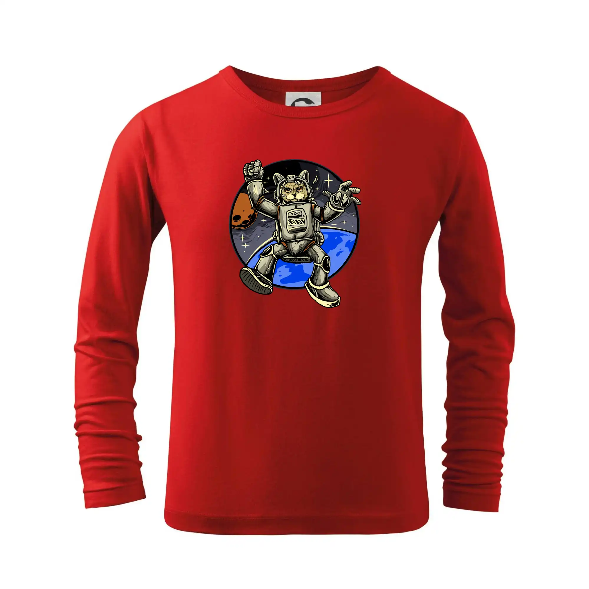Vesmirne tričká - Mačacie astronaut - Tričko detské Long Sleeve