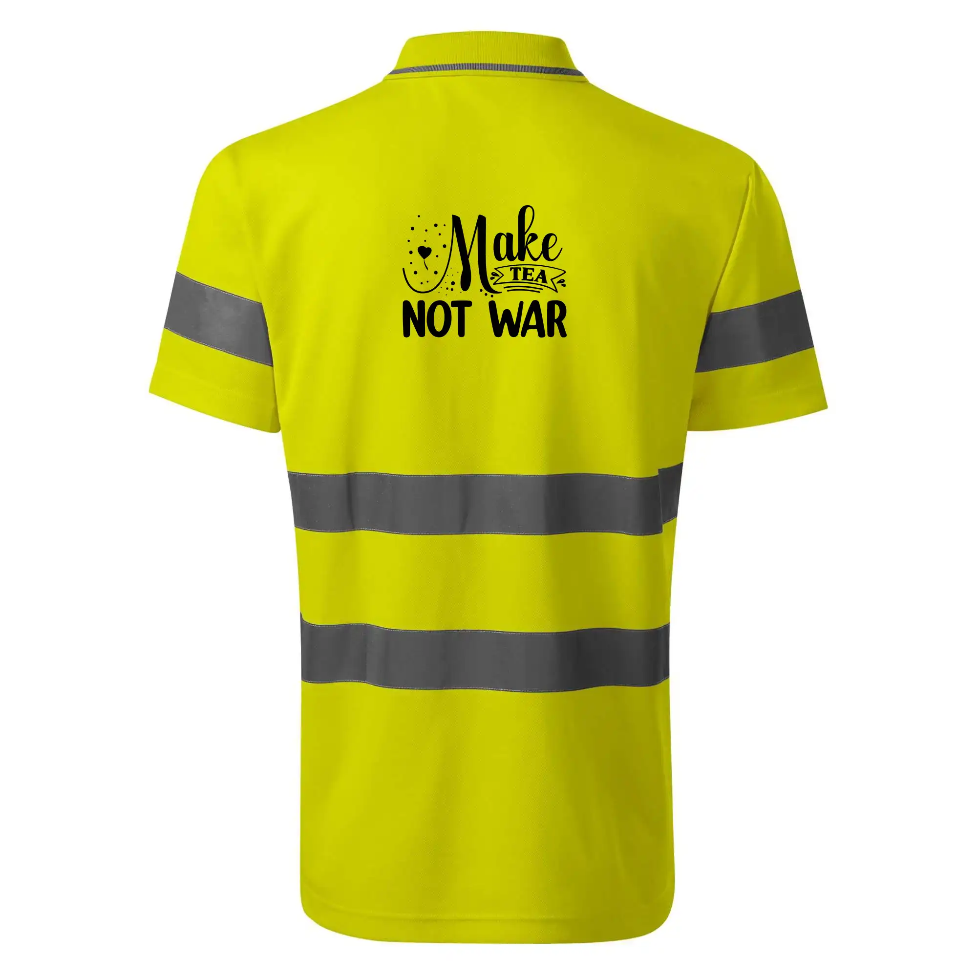 Tričká s vlajkou ukrajiny - Make tea not war - HV Runway 2V9 - Reflexné polokošeľa