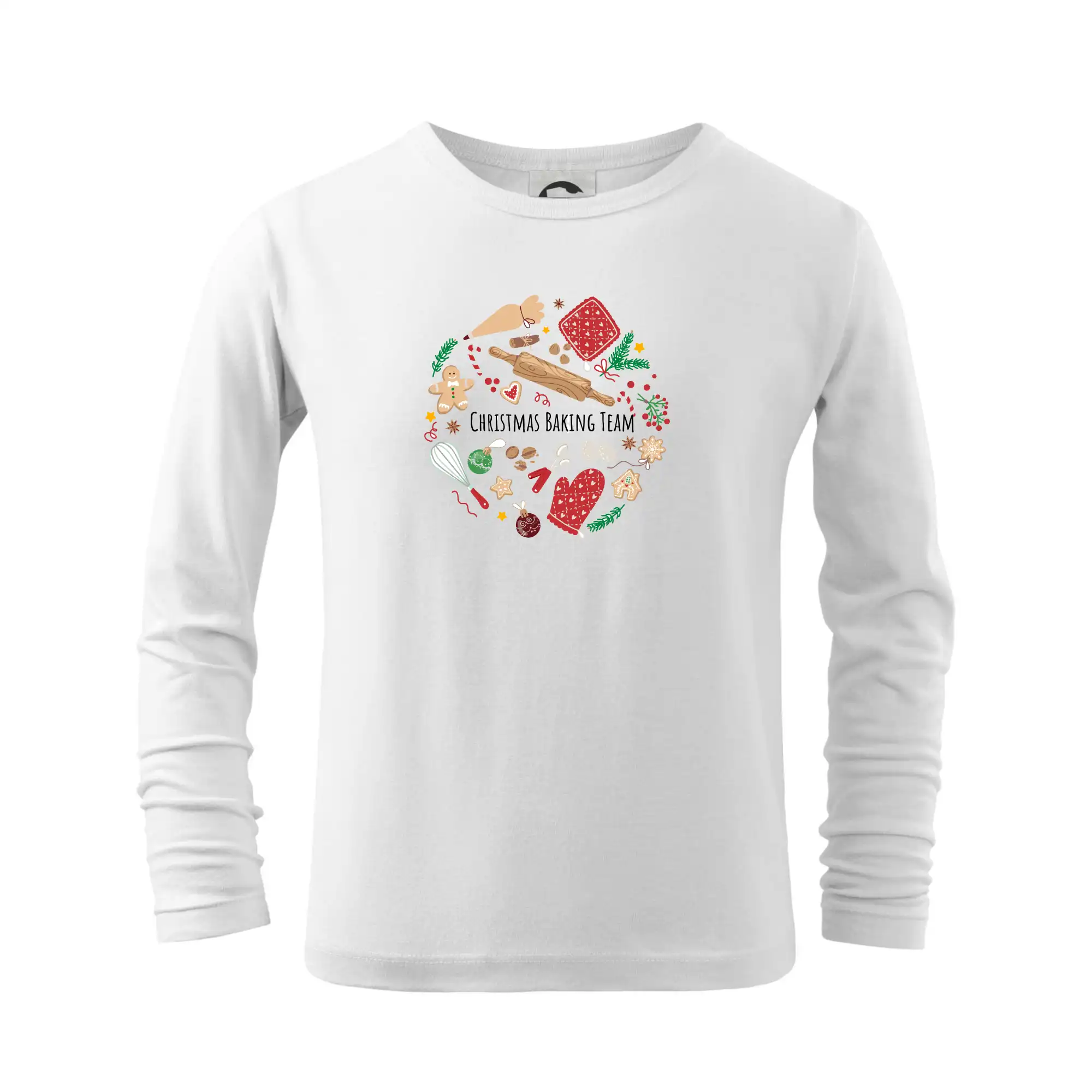 Kuchár a pekár - Christmas Baking Team - Tričko detské Long Sleeve