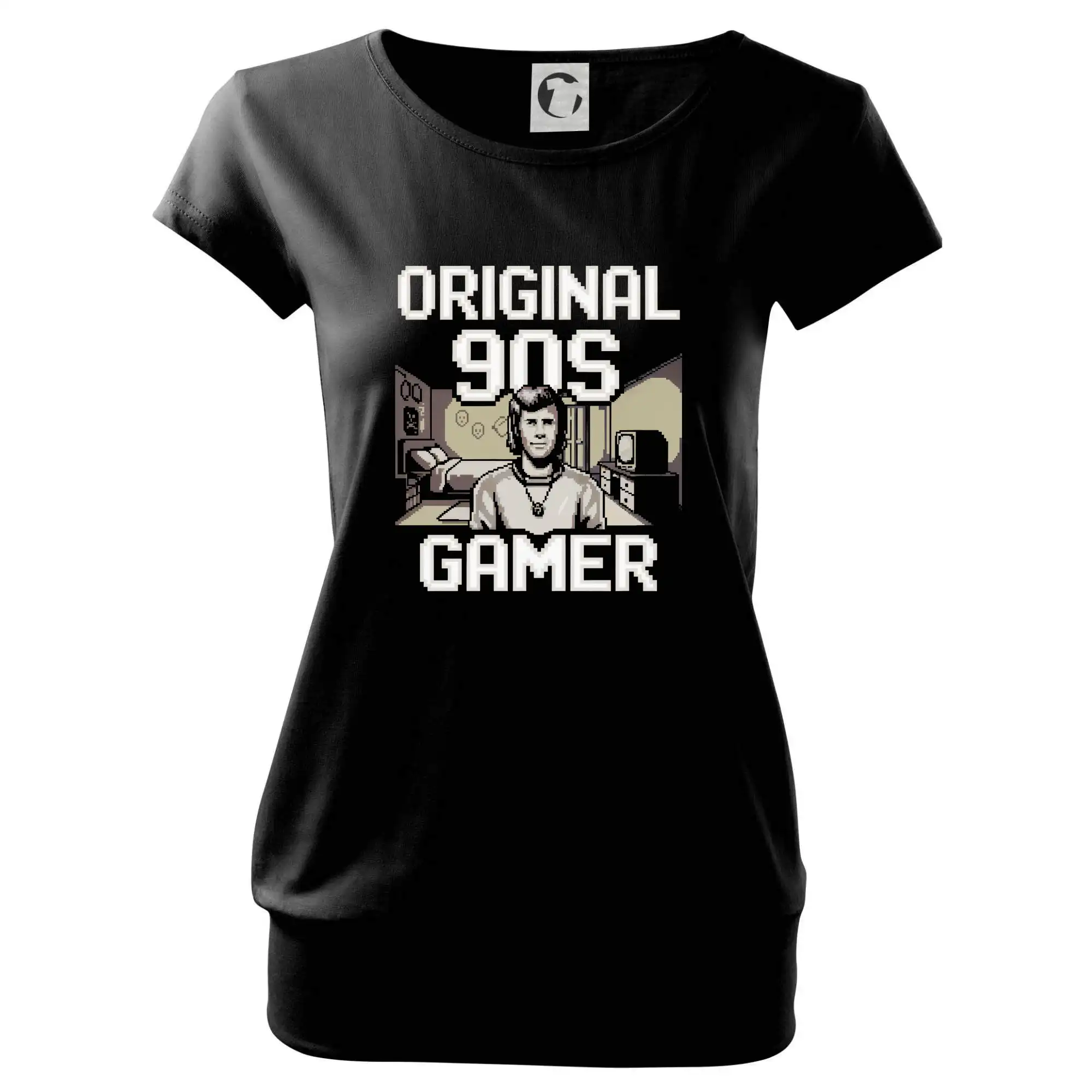 Tričká pre ajťákov - Original 90s gamer - béžový - Voľné tričko city