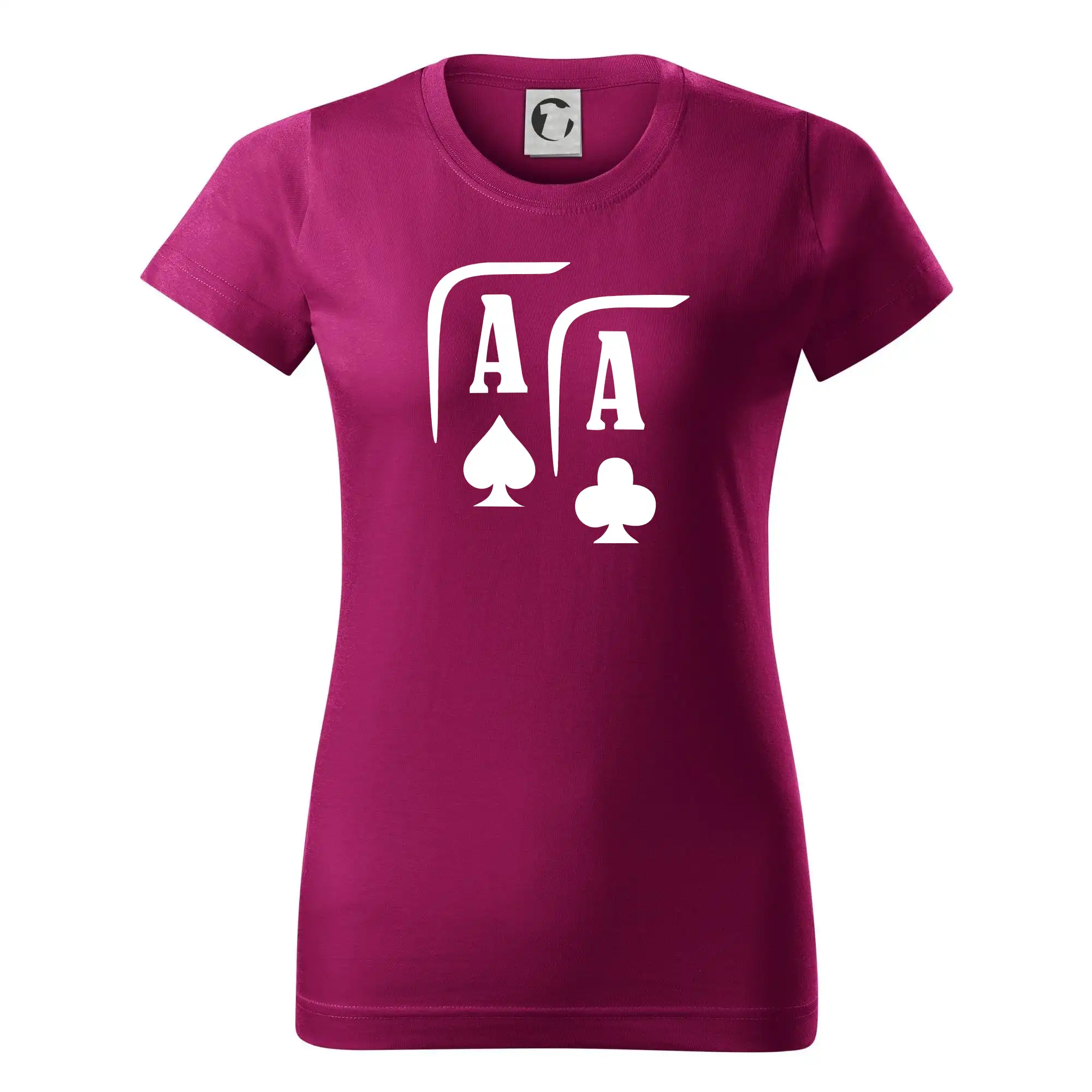 Poker tričká - Poker AA - Dámske tričko basic - ľahko voľnejšie a dlhšie