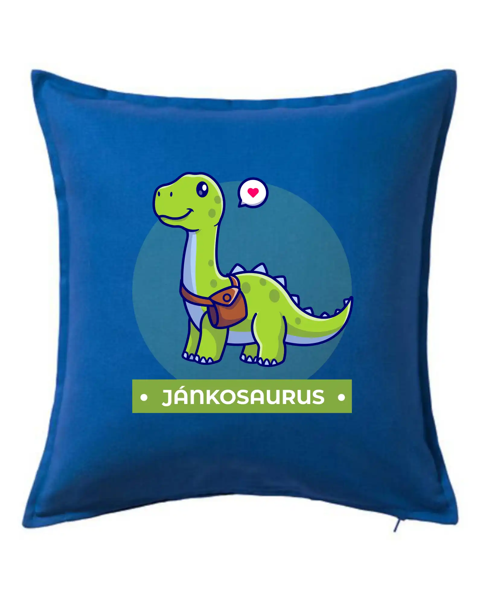 Detské tričká, mikiny a body s originálnymi potlačami | Veselé motívy pre chlapcov aj dievčatá - Dinosaurie mená - zelený dinosaurus - Vankúš 50x50