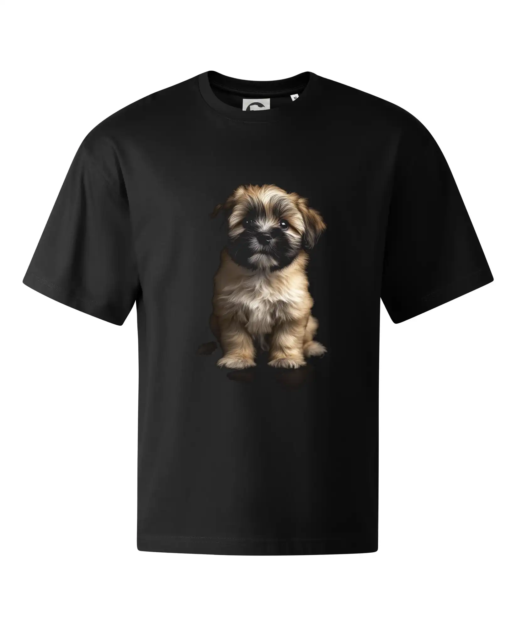 Ostatné psie plemená - Lhasa Apso šteňa čierna fotka - Stage unisex - OVERSIZE