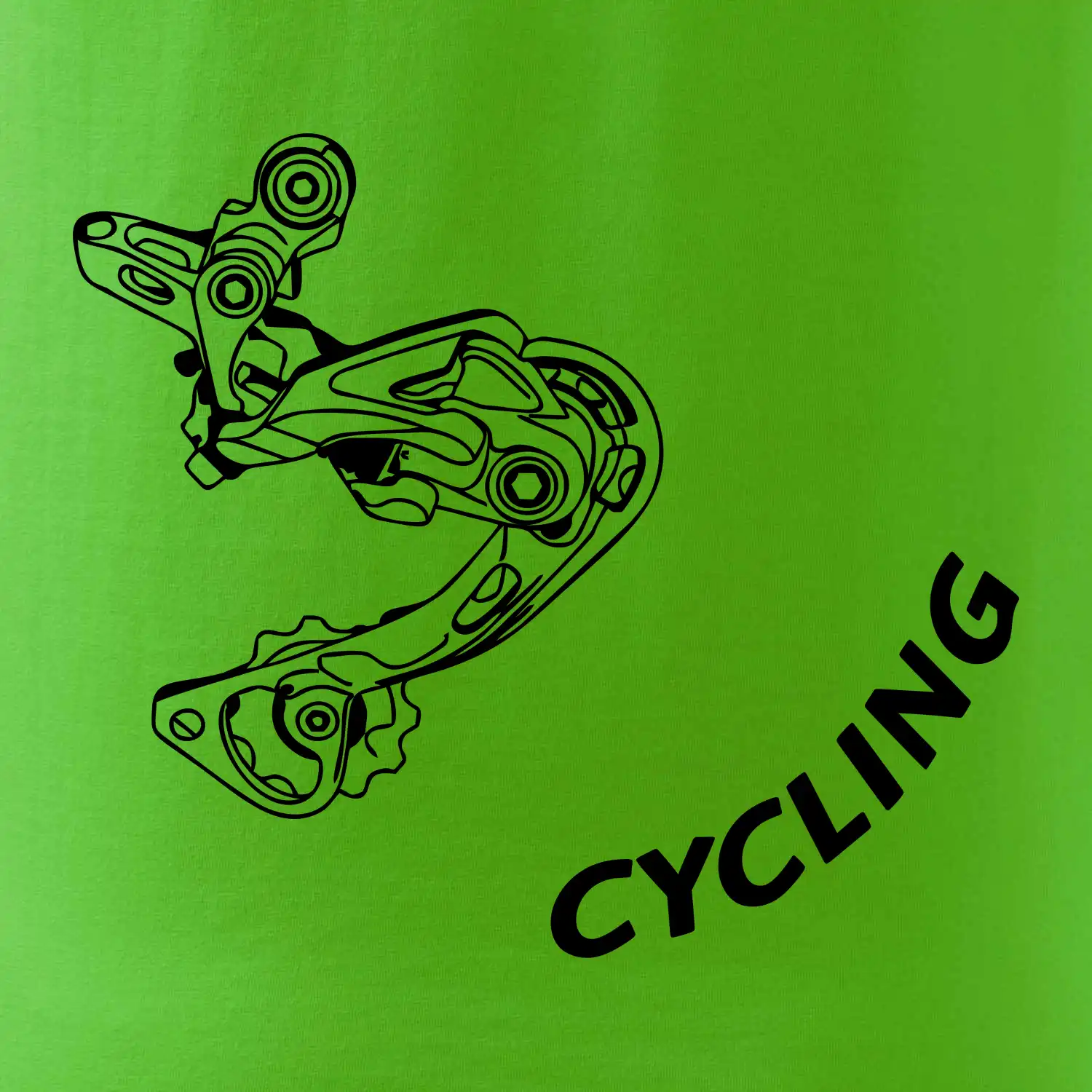 Cycling nápis šikmo