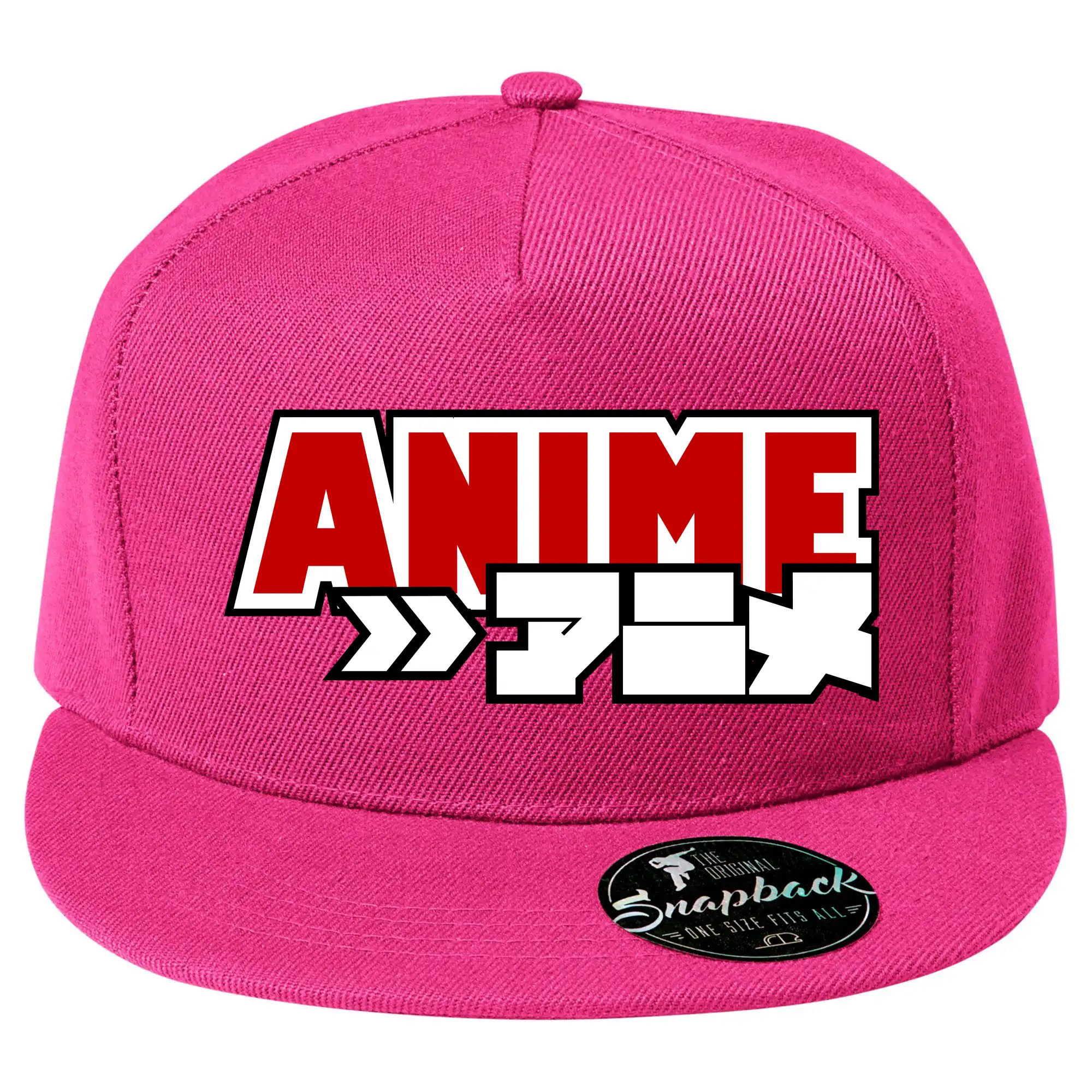 Anime nápis červený
