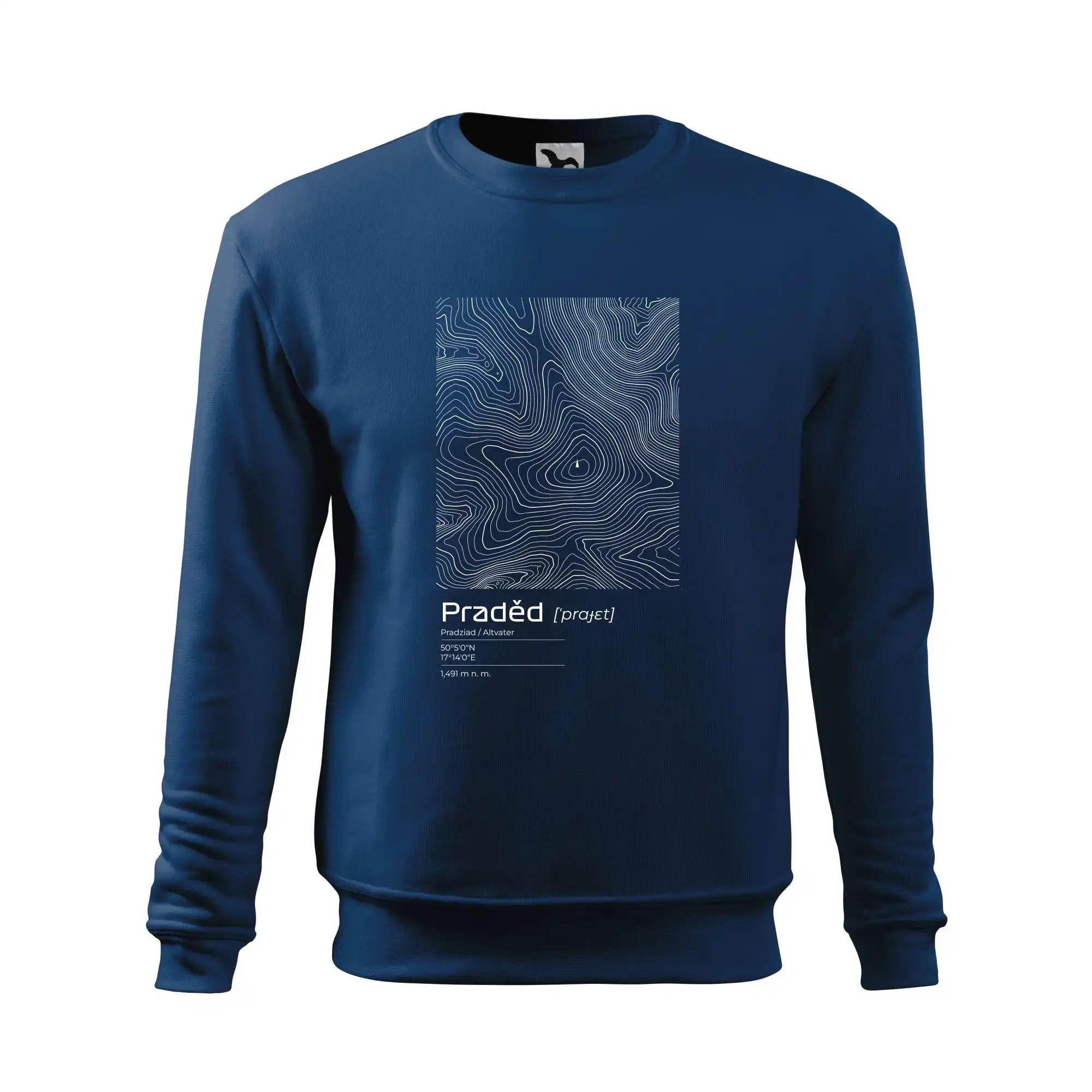 Praděd - vrstevnice v obdélníku