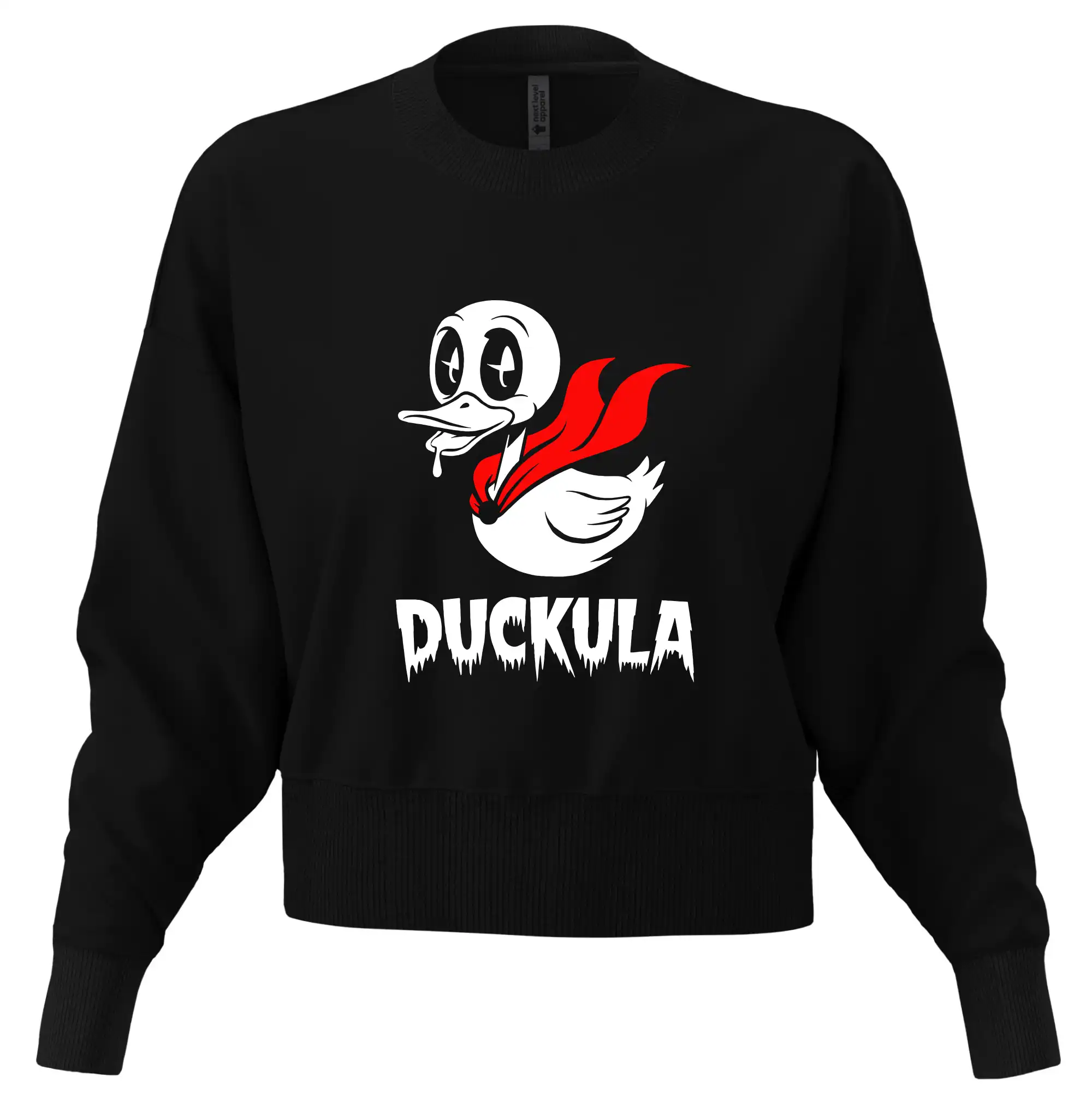 Filmové tričká - Duckula - Mikina oversize crop OVERSIZE