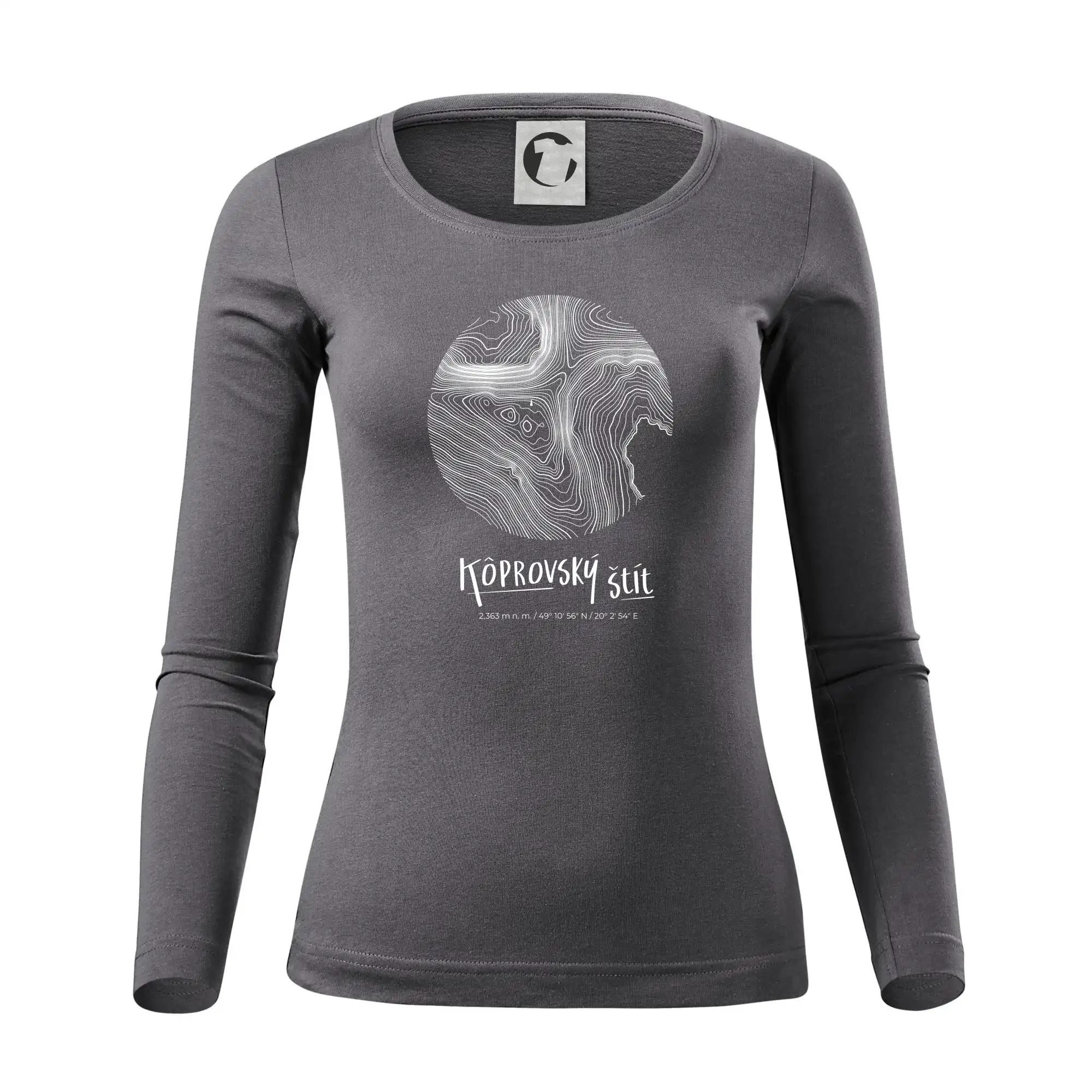 Kôprovský štít - vrstevnice v kruhu