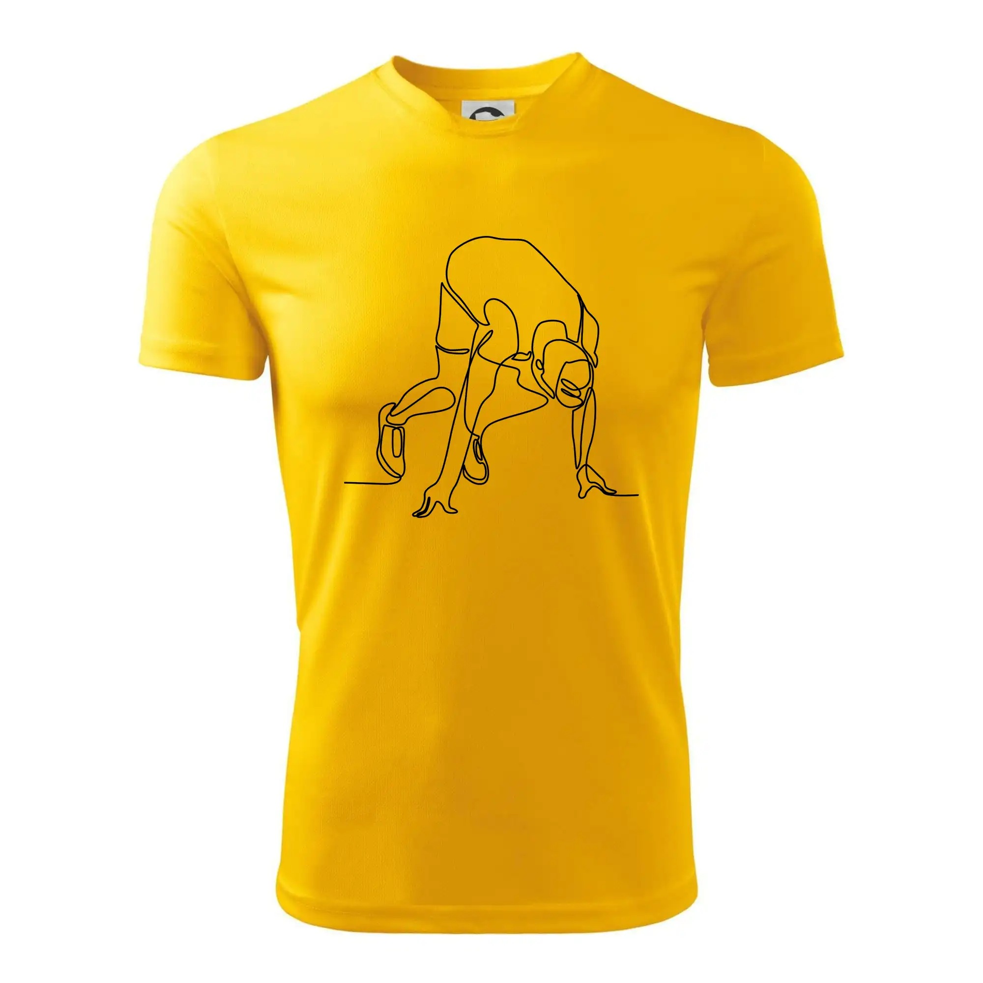 Běžec na startu jedním tahem