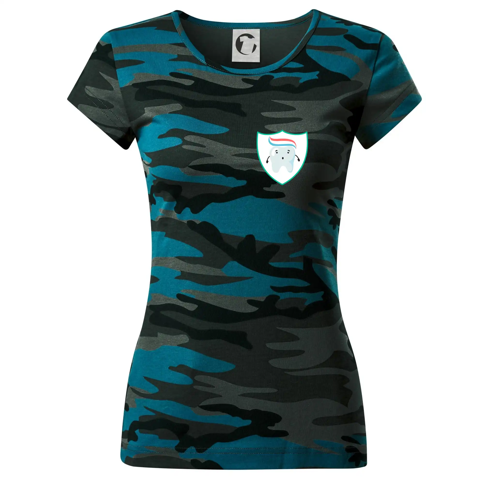 Zoubek na prsu - zubní pasta