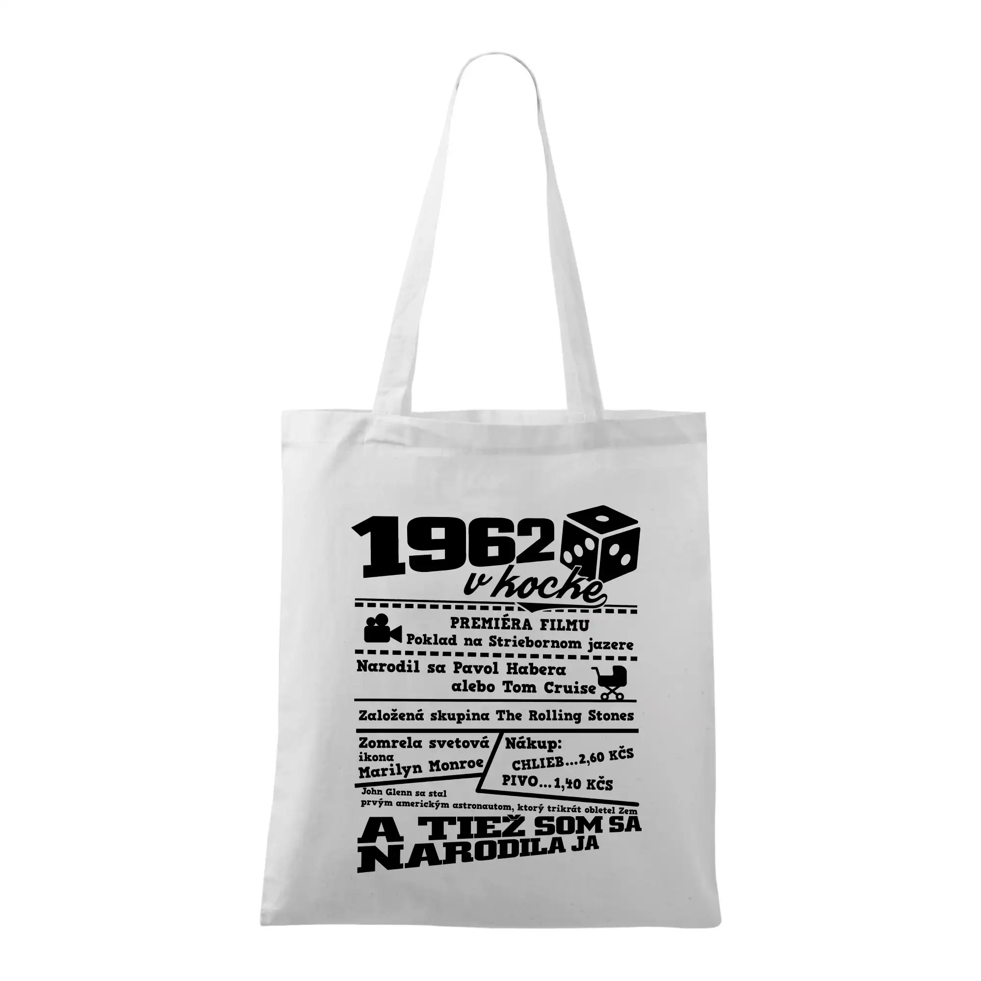Narodeniny v kocke - 1962 v kocke - Taška bavlnená
