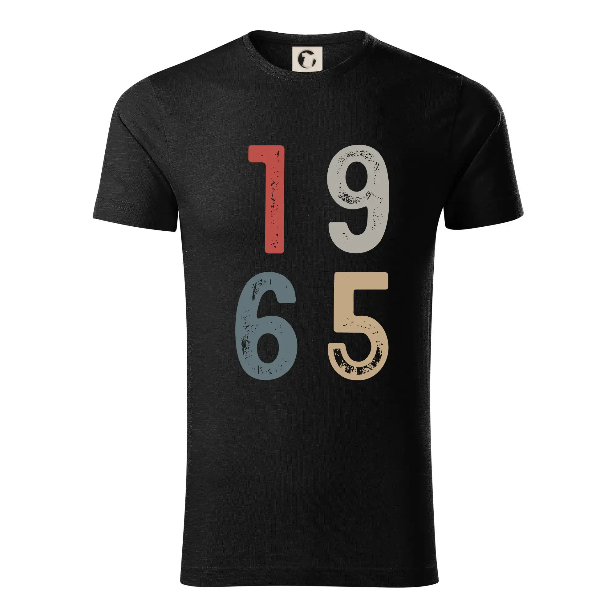 Tričká k narodeninám - Vintage číslica 1965 - Tričko z organickej bavlny