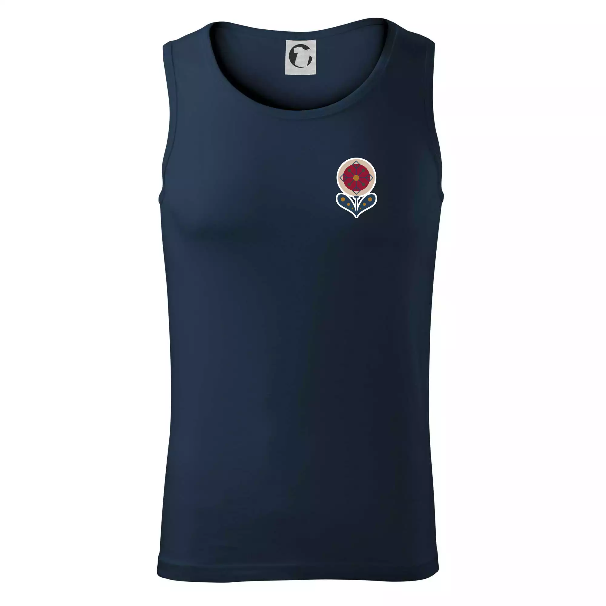 Folklor na prsu květina kulatá