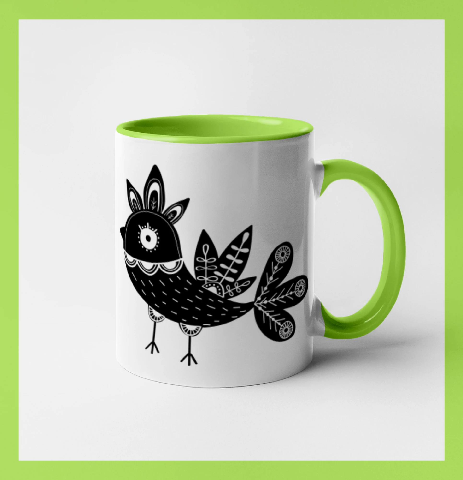 Ptáček černobílý folklór