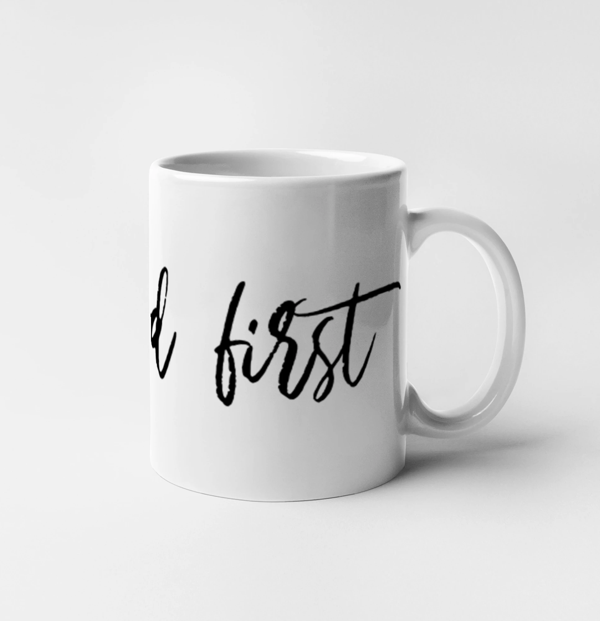 Put God first psací nápis