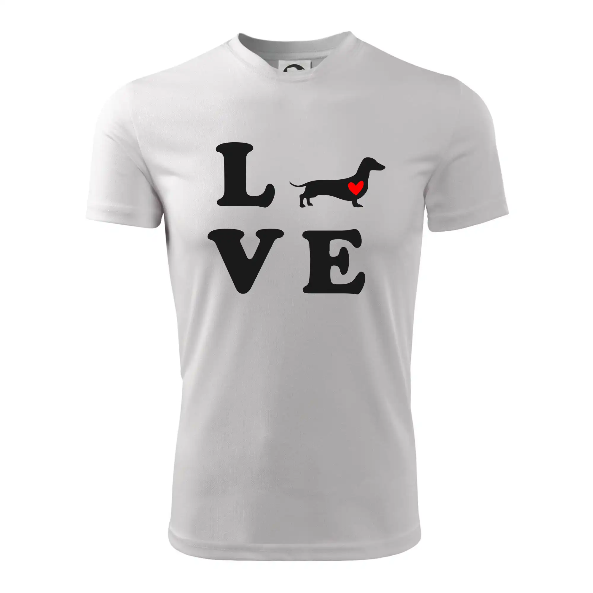 Tričká s motívom jazvečíka - Jazvečík - Love - Detské tričko športové