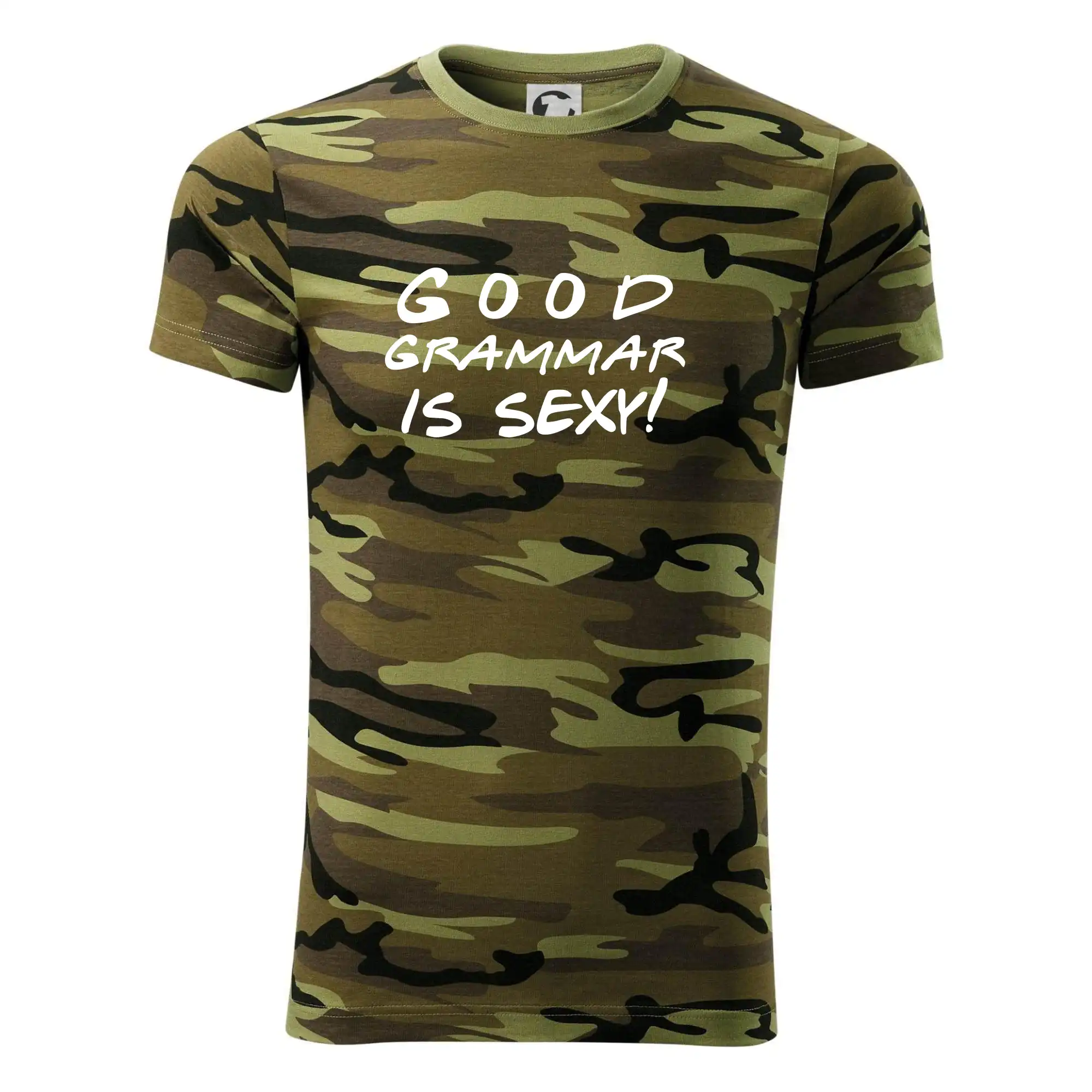 Ďalšie tričká pre školákov - Good grammar is sexy - Army CAMOUFLAGE