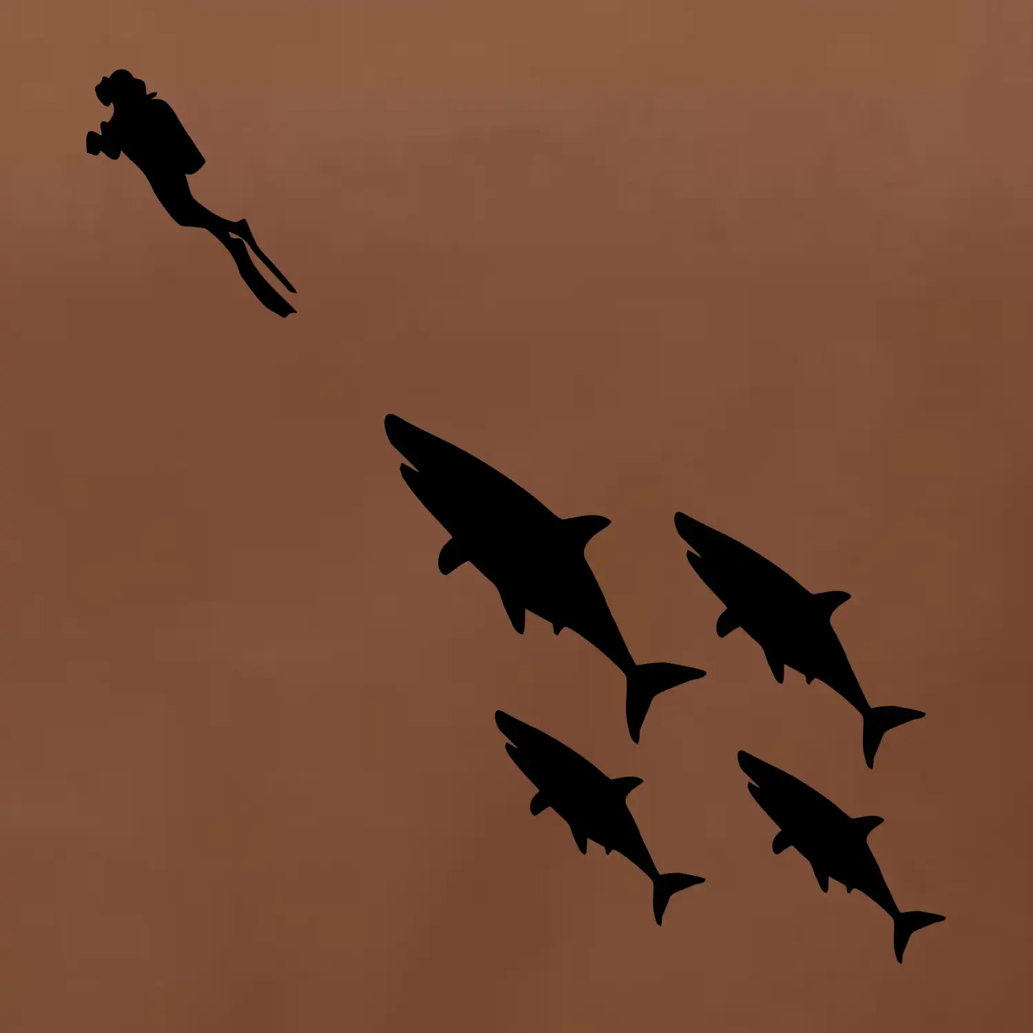 Potápač žraloky Potápač žraloky