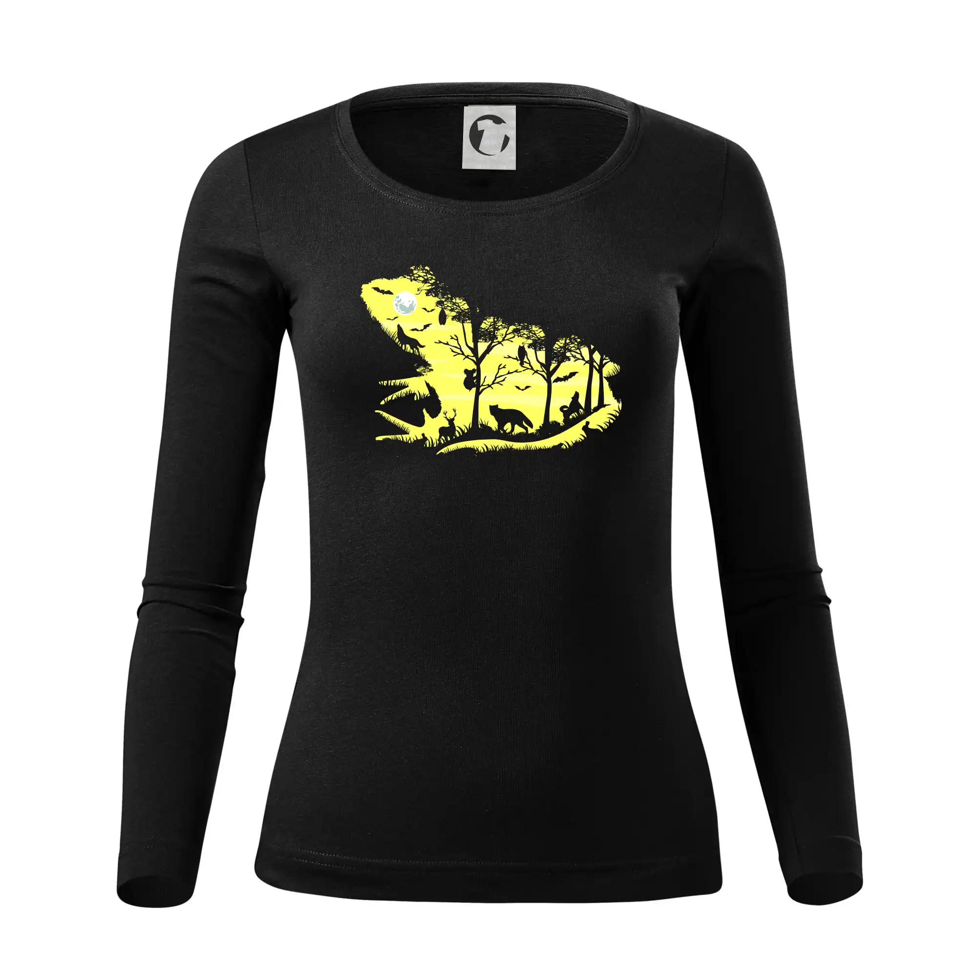 Trička pre cestovateľov - Froggy Night - Dámske tričko FIT-T LS - zužené