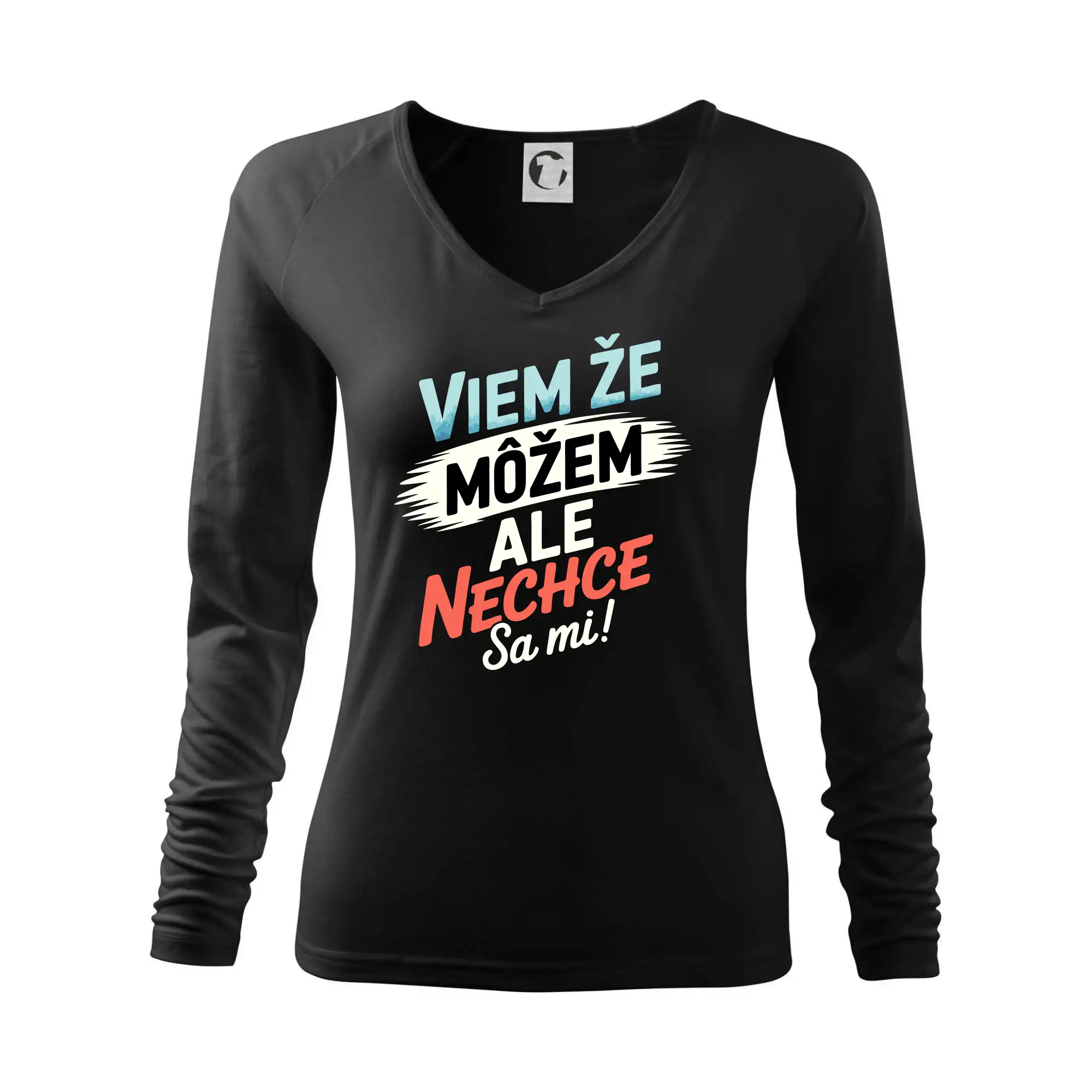 Ostatné nápisy - Viem že možem ale nechce sa mi! - Tričko dámske Elegance