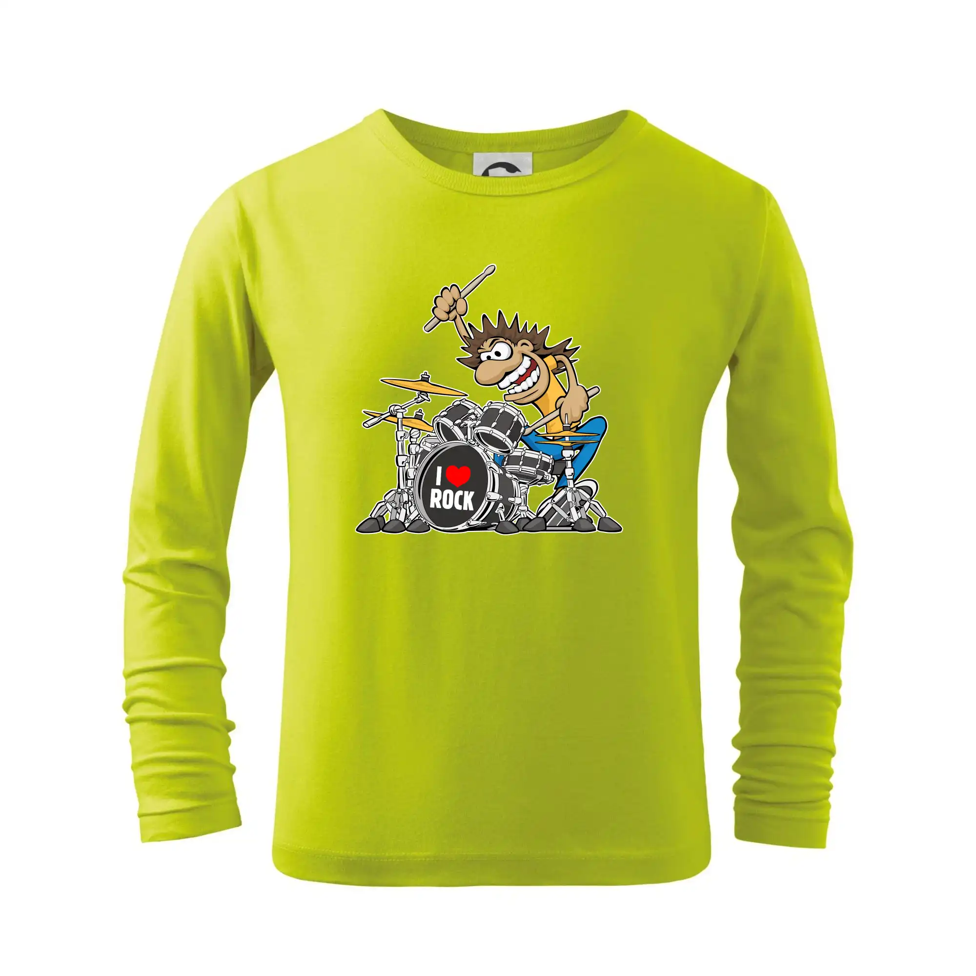 I love rock bubeník - Tričko detské Long Sleeve