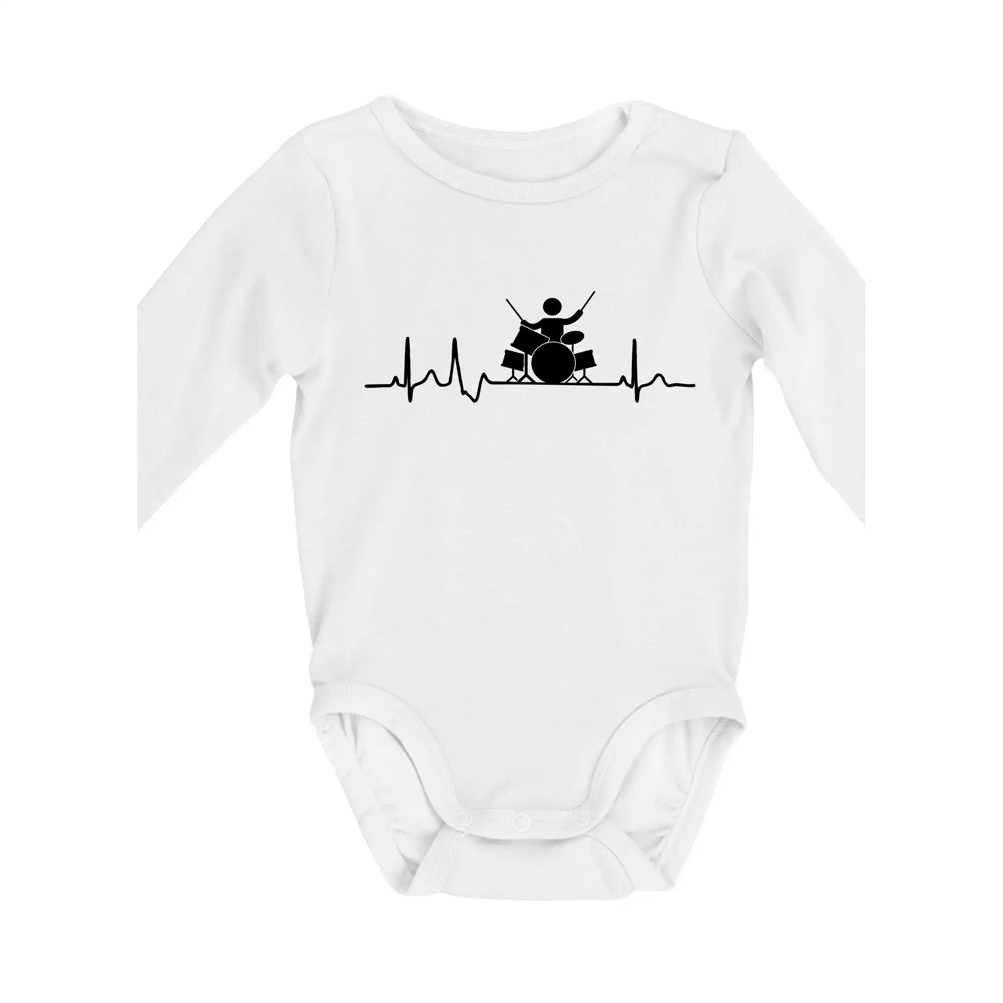 EKG bubeník - Body dojčenské s dlhým rukávom