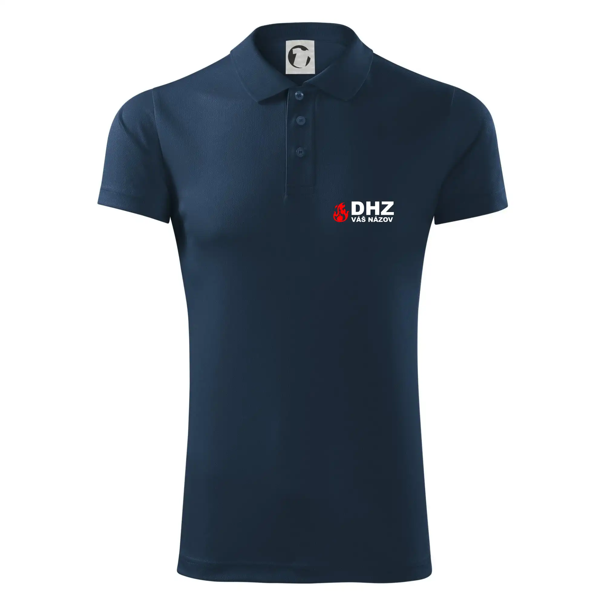 Originálne tričká pre hasičov - DHZ (oheň, názov sboru - vlastný nápis) - Polokošeľa Victory (športové)