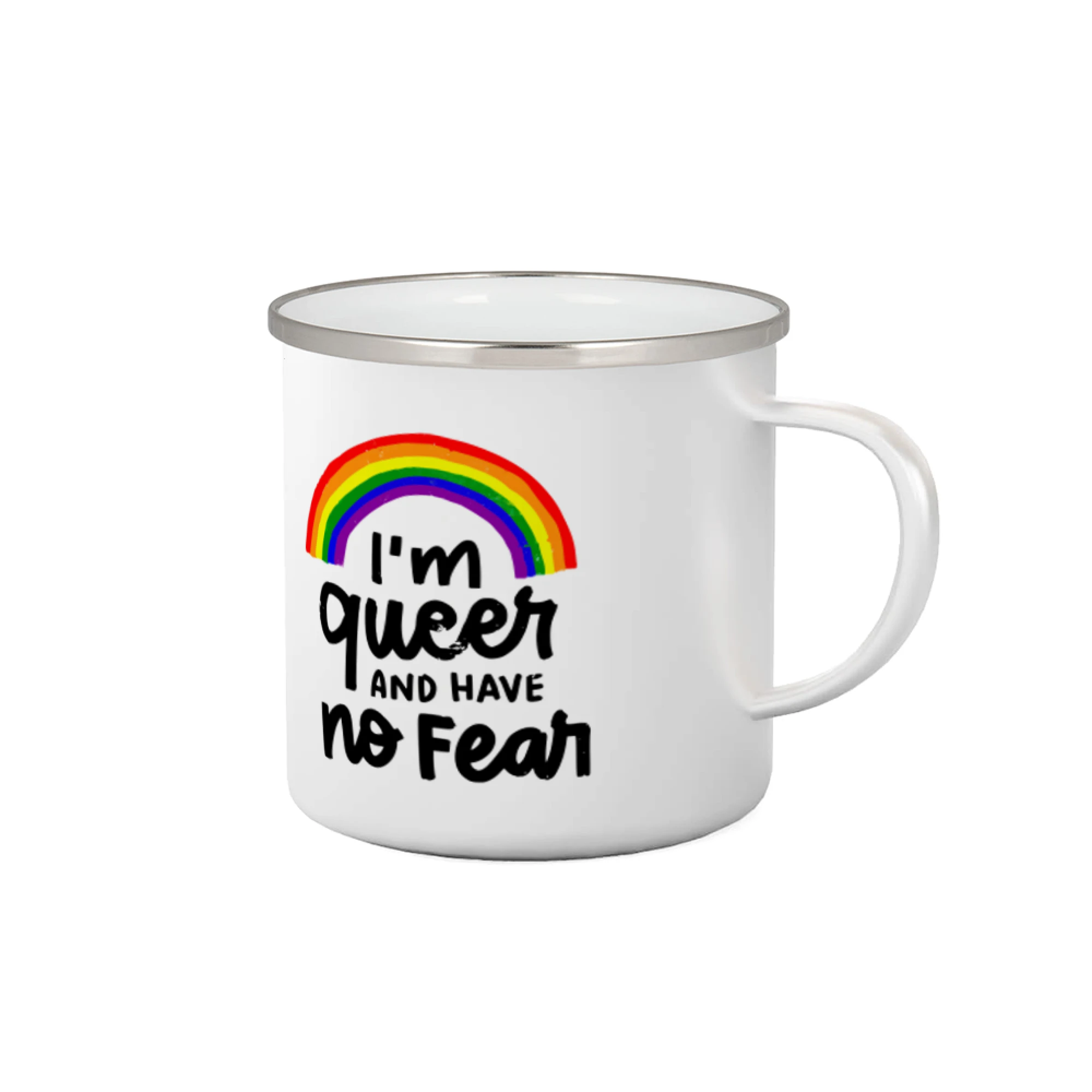 Tričká pre LGBT a Queer komunitu - Im queer and have no fear - Plecháčik