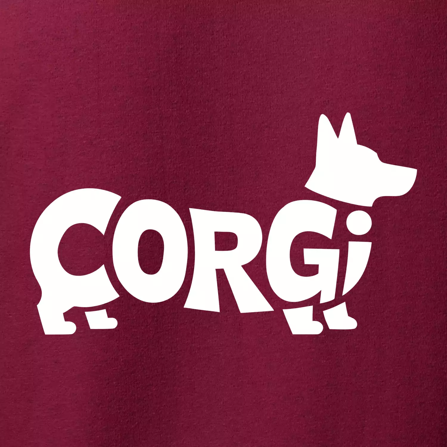 Corgi nápis v těle