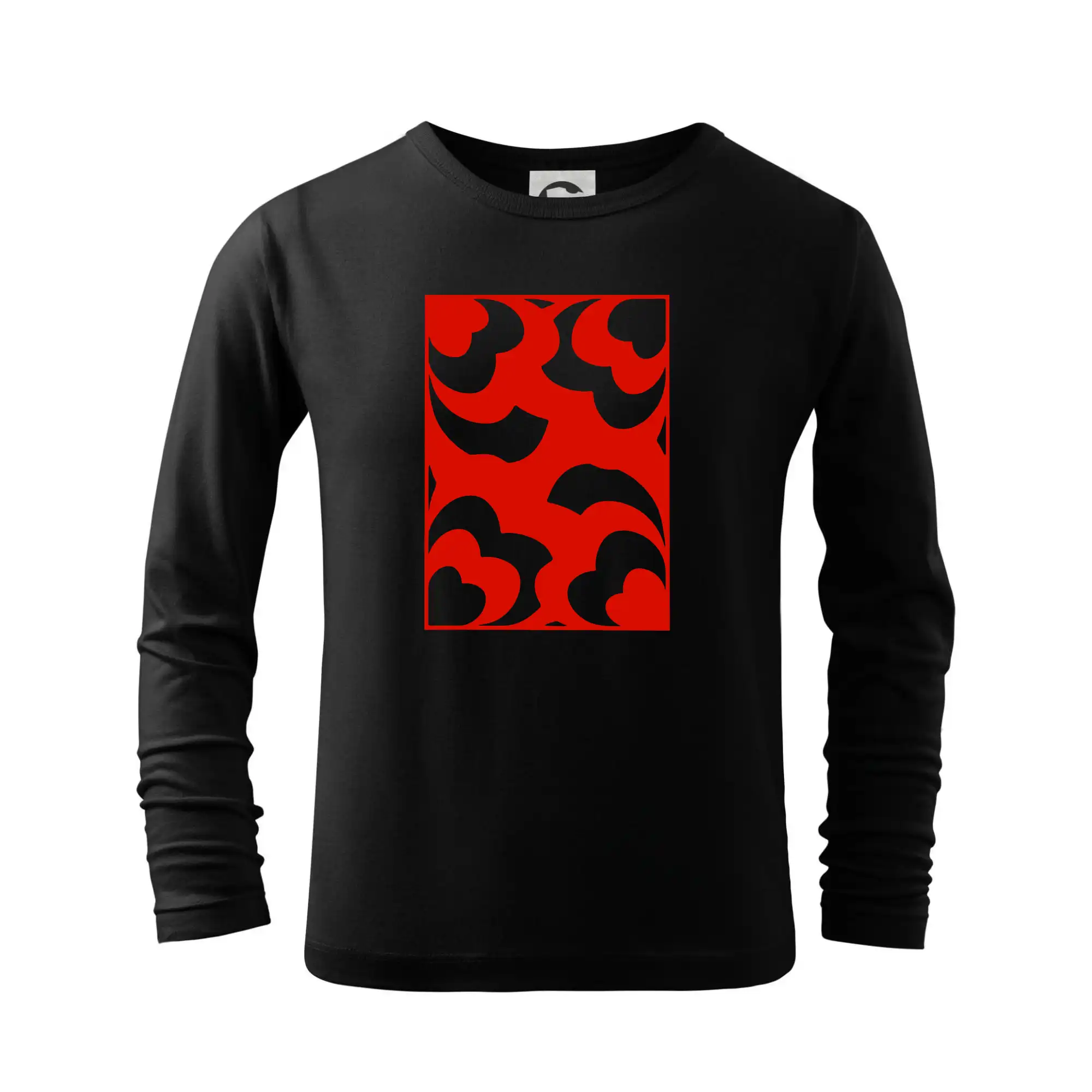 Tričká pre zamilovaných - Štyri srdcia - obdĺžnik (Moňas) - Tričko detské Long Sleeve