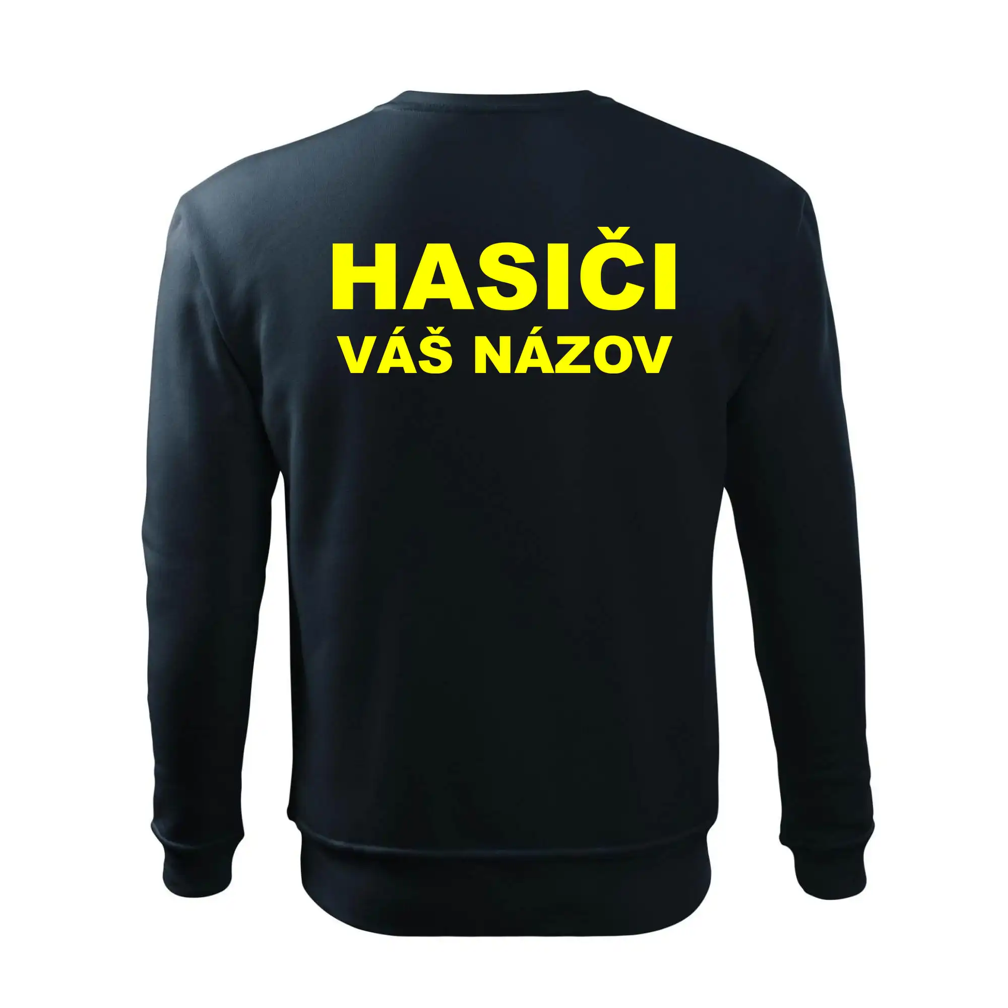 Hasiči - žltý nápis - váš názov zboru