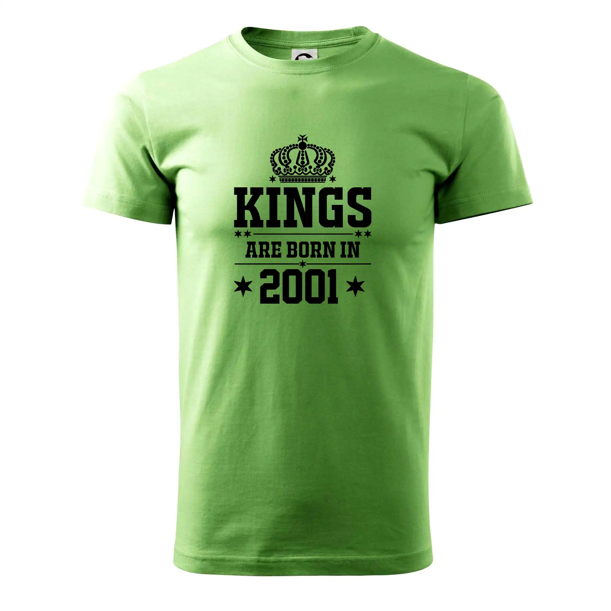 Trička s ročníkom 2001 - Kings are born in 2001 - Pánske tričko nižšej gramáže