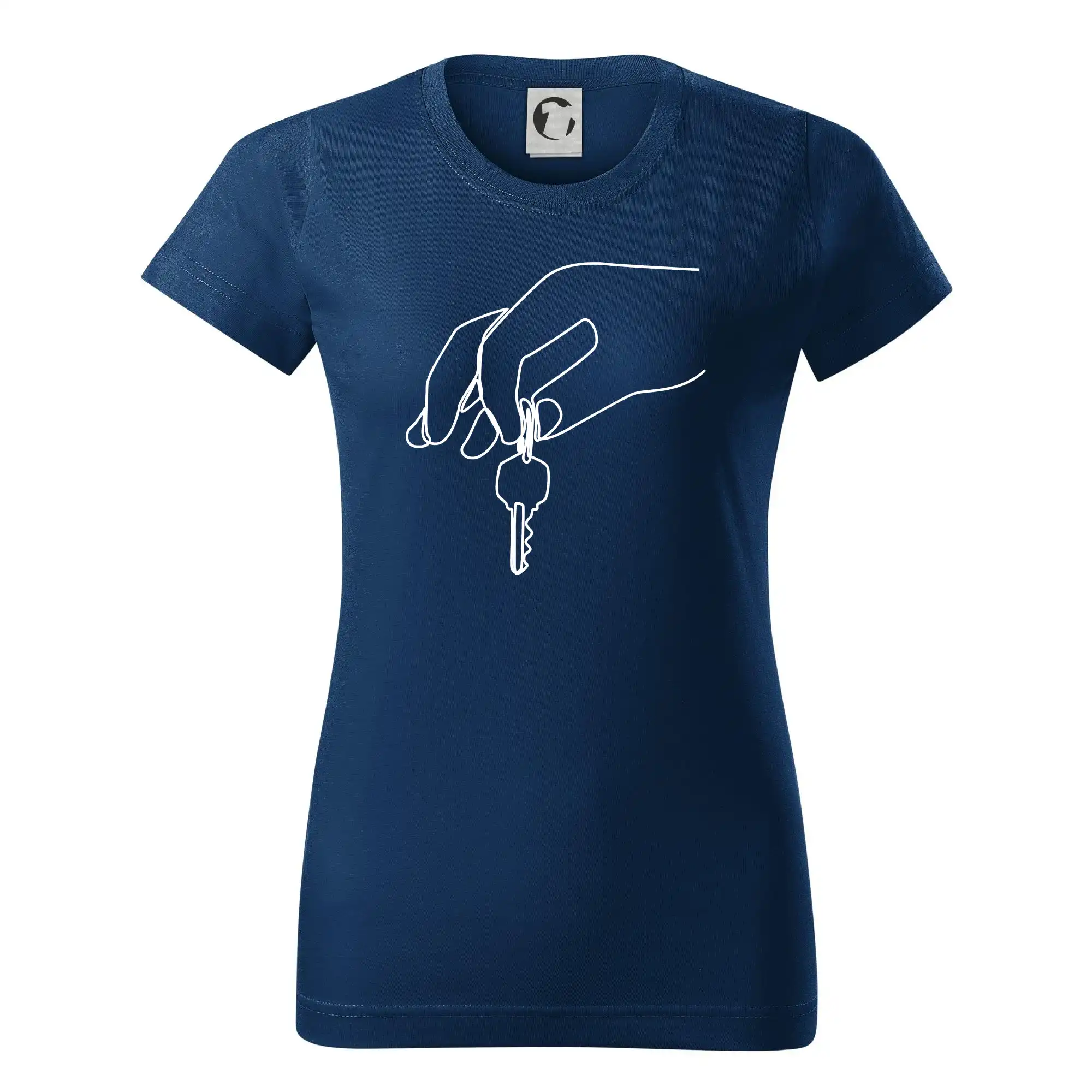 Klíče a ruka jedním tahem