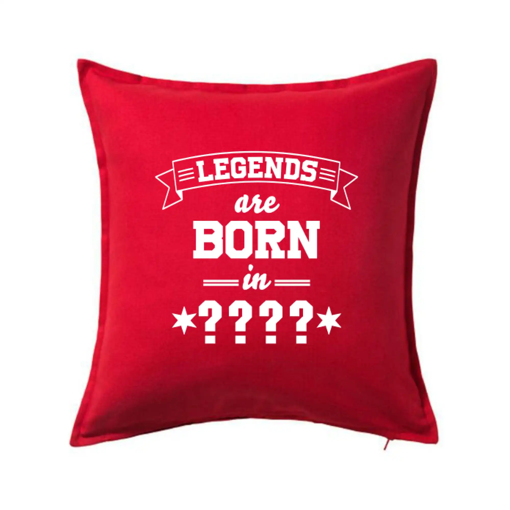 Trička Zrodenie legendy - Legends are born in vlastný ročník - Vankúš 50x50