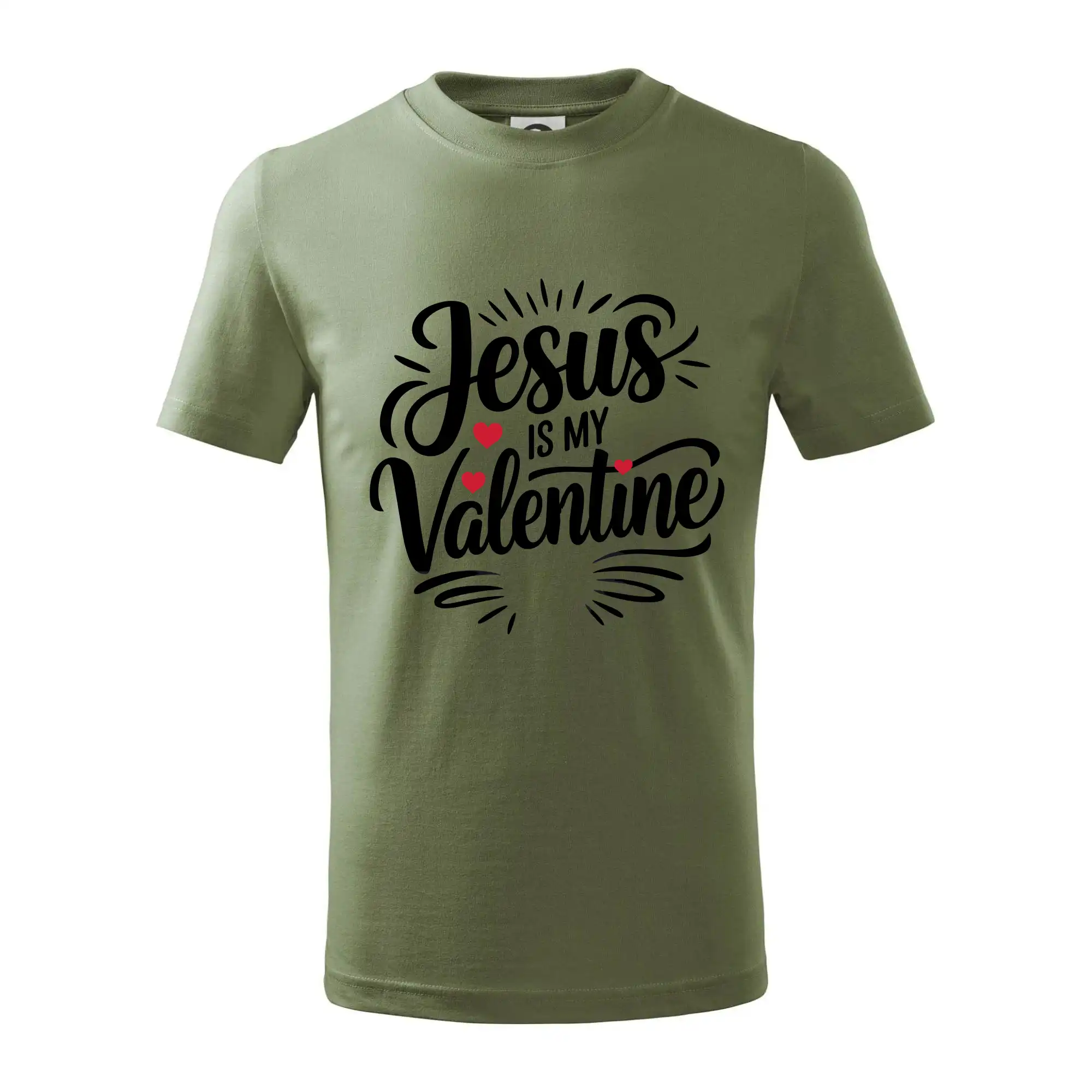 Jesus is my valentine - Tričko detské bavlnené