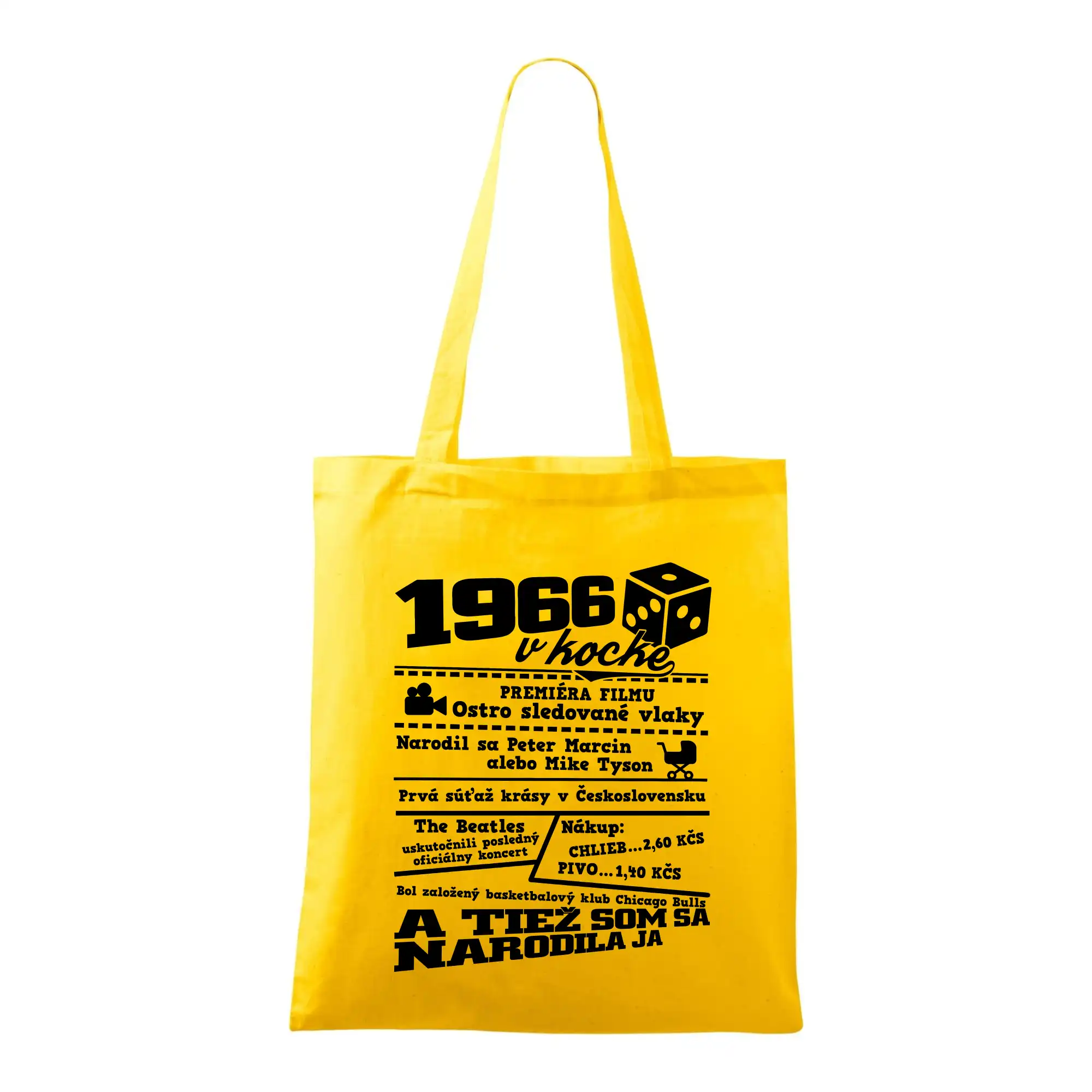 Narodeniny v kocke - 1966 v kocke - Taška bavlnená